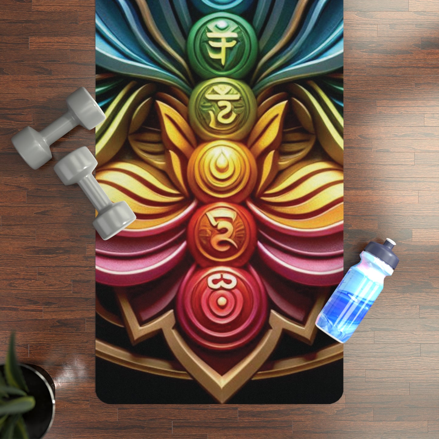B.M.D Lotus Chakra Rubber Yoga Mat