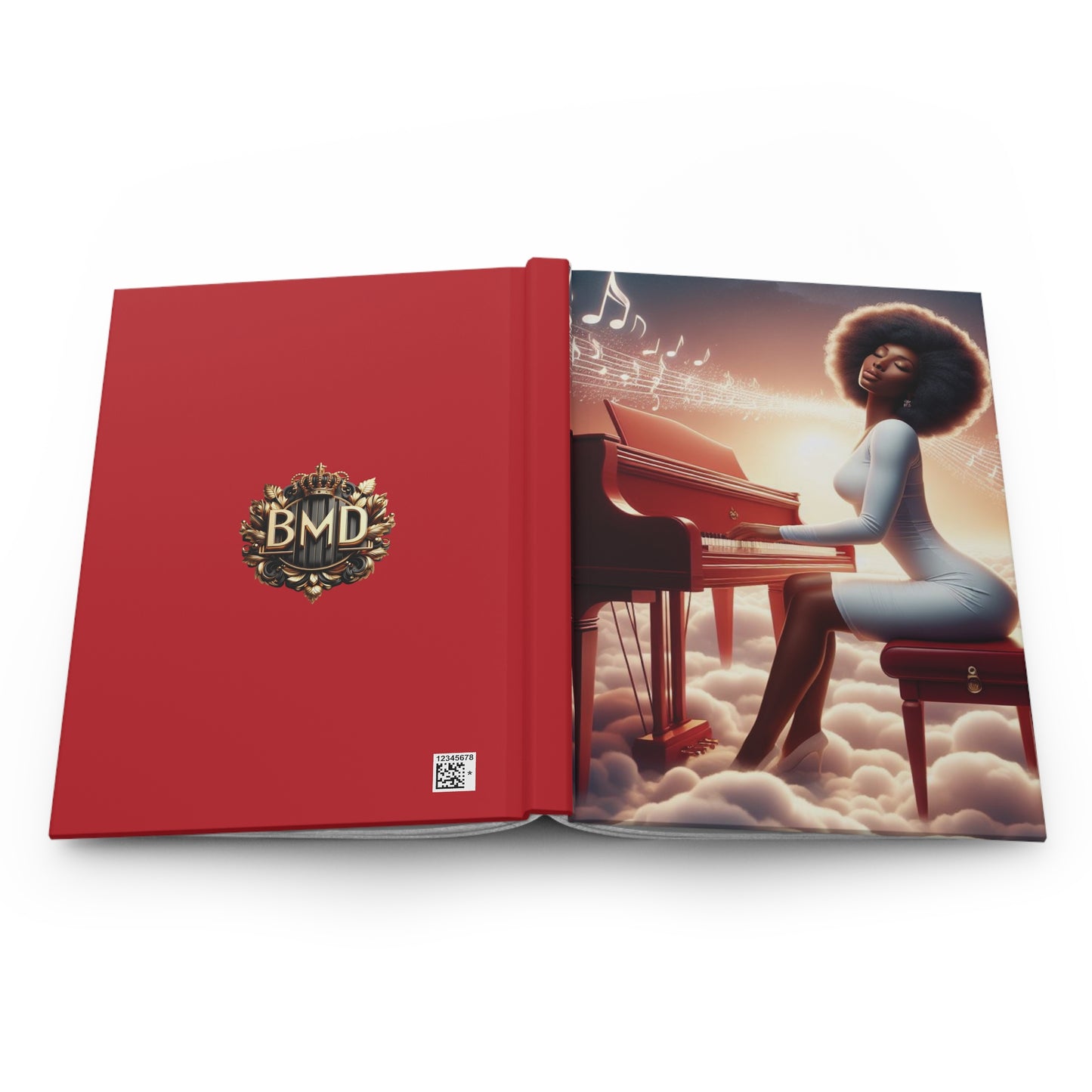 B.M.D Musician's Dream Journal, Songwriter Notebook, Music Lover Diary, Composer Sketchbook, Musical Notepad, Piano Player Gift (pic 3)