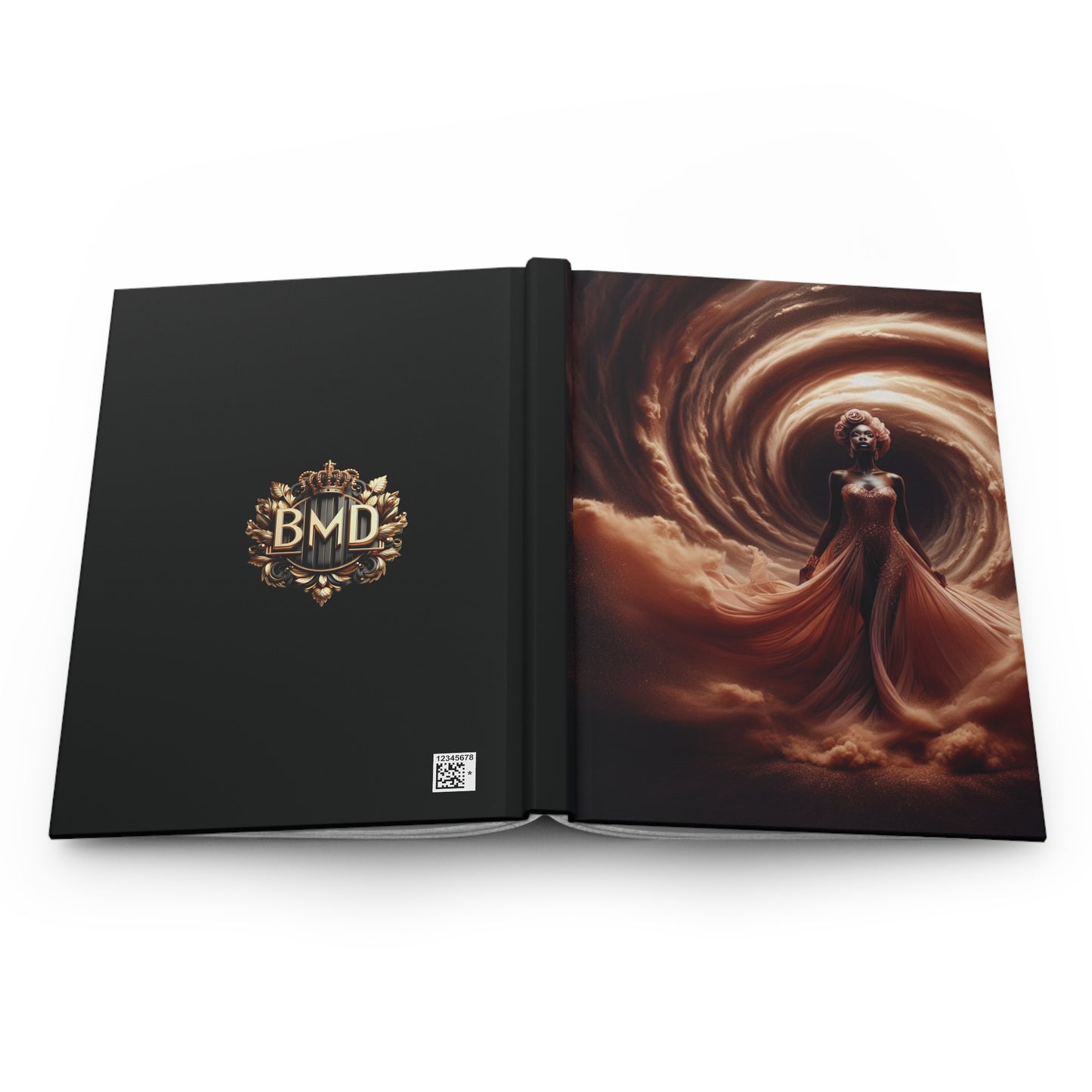 B.M.D Powerful Woman Walking Through the Storm Effortlessly and Elegantly, Notebook, Diary, Writing Journal