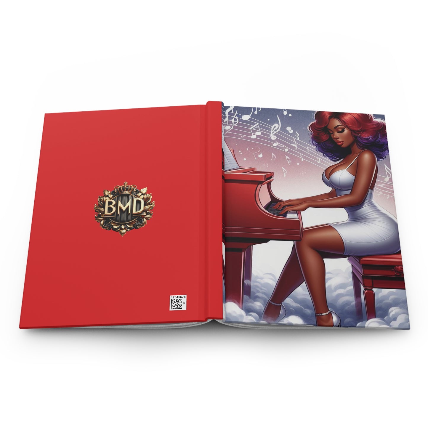 B.M.D Musician's Dream Journal, Songwriter Notebook, Music Lover Diary, Composer Sketchbook, Musical Notepad, Piano Player Gift (pic 1)