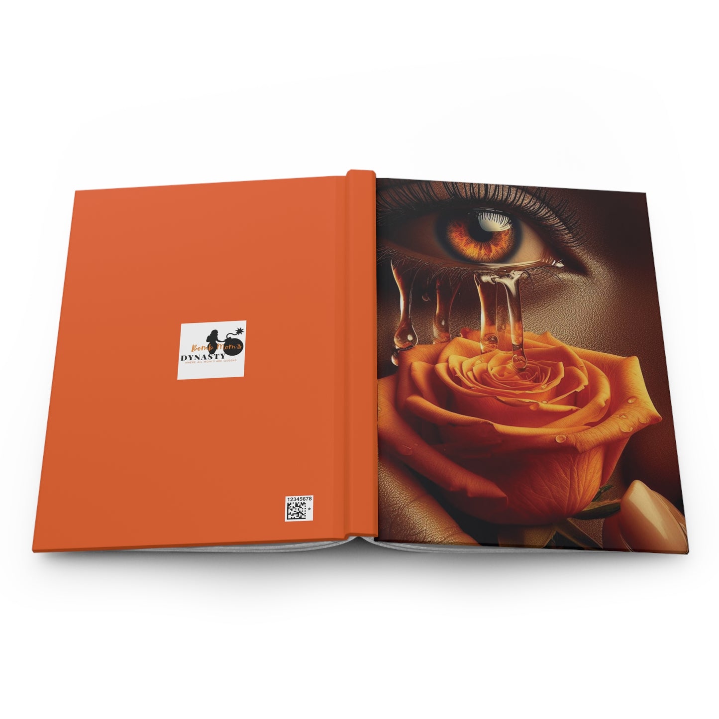 B.M.D TEARS that grew the ROSE Hardcover Journal Matte (edition 2 orange)