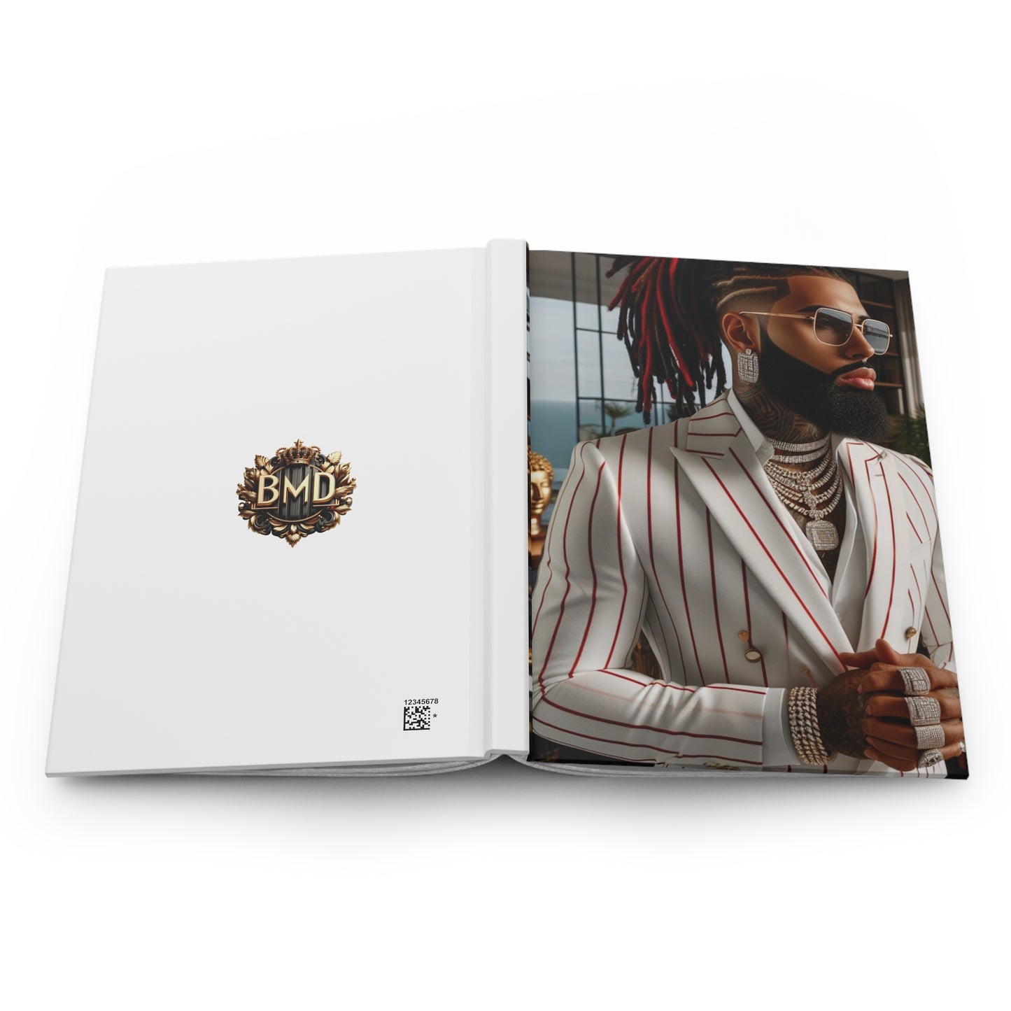 B.M.D Stylish Men's Journal, Inspirational Notebook for Creative Souls, Gift for Writers, Entrepreneurs, Fashion Enthusiasts, Modern Design