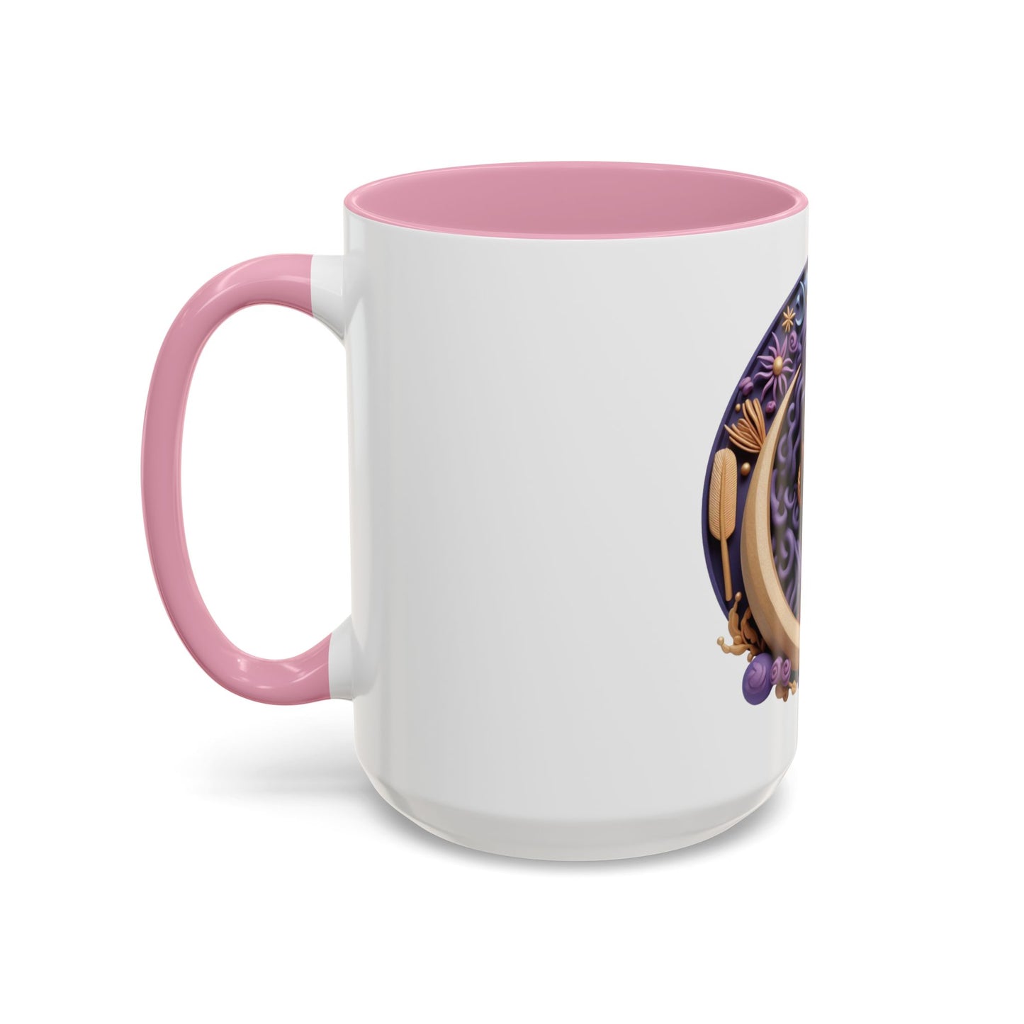 B.M.D Colorful Moon Goddess Mug - Bohemian Coffee Cup, Celestial Art Drinkware, Unique Gift for Her, Astrology Lover, 11oz & 15oz Varieties