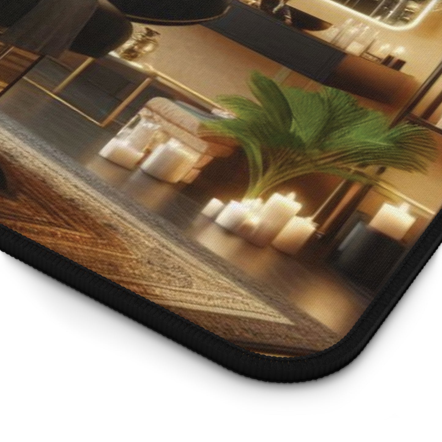 B.M.D Luxurious Spa Desk Mat | Relaxing Home Office Decor, Ergonomic Desk Pad, Functional Gift for Wellness Lovers, Candlelit Ambience