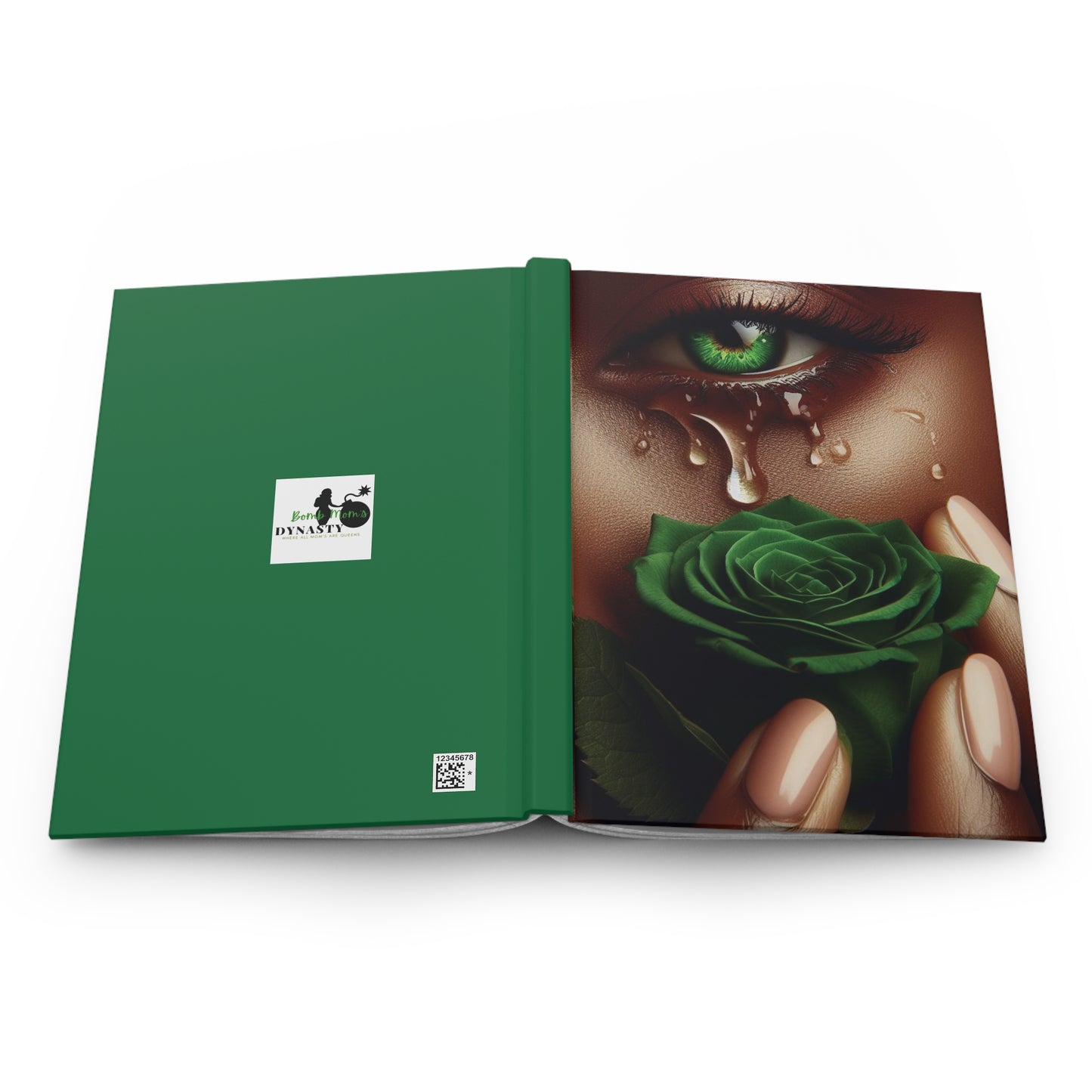 B.M.D TEARS that grew the ROSE Hardcover Journal Matte (edition 6 green)