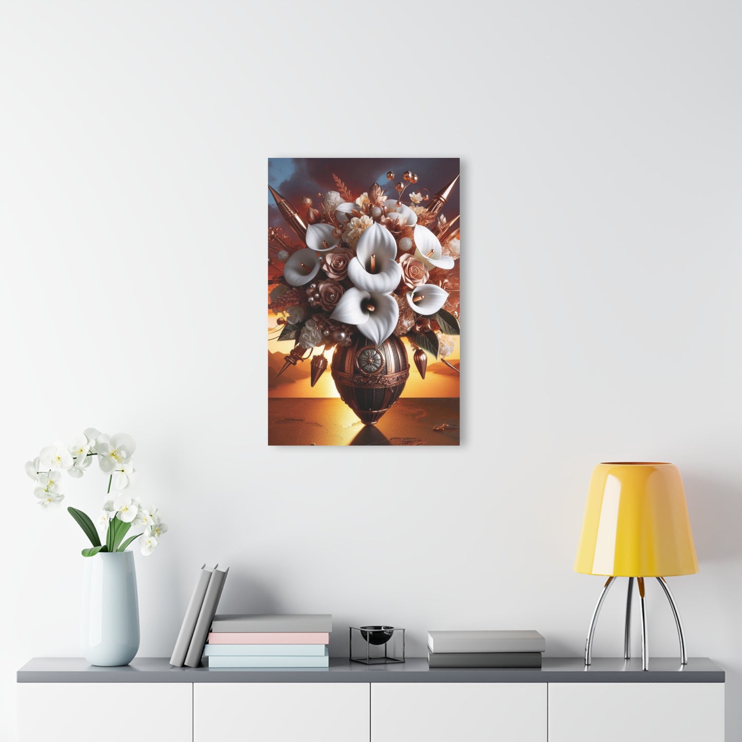 B.M.D Elegant Floral Acrylic Prints (French Cleat Hanging)(2) Home Decor Art, Modern Wall Art, Gift for Her, Wedding Decorations, Office Wall Decor