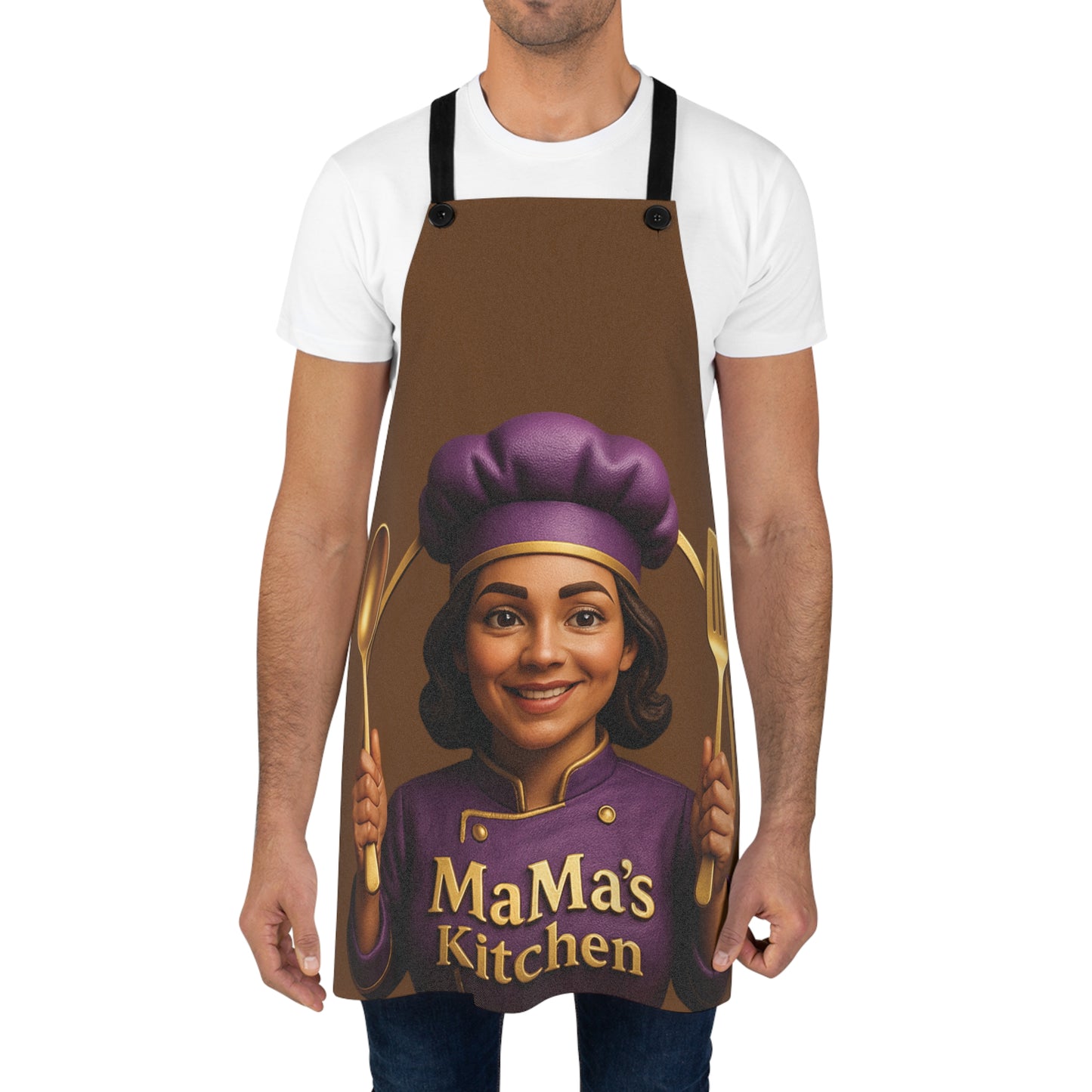 MaMa's Kitchen Apron, 2, Chef Apron for Home Cooking, Gift for Food Lovers, Personalized Kitchen Decor, Unique Cooking Accessory