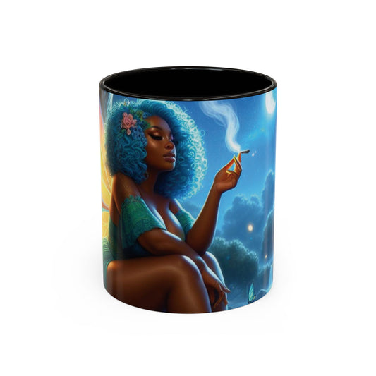B M.D Colorful Fairy Design Mugs | Enchanted Coffee Mug, Gift for Fantasy Lovers, Unique Home Decor, Magical Drinkware, Butterfly Art