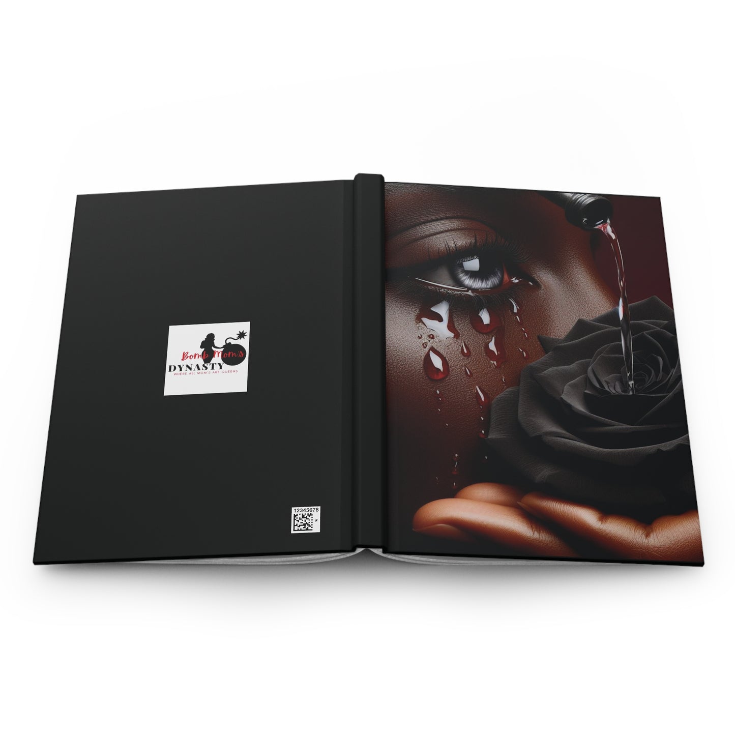 B.M.D TEARS that grew the ROSE Hardcover Journal Matte (edition 3 black)