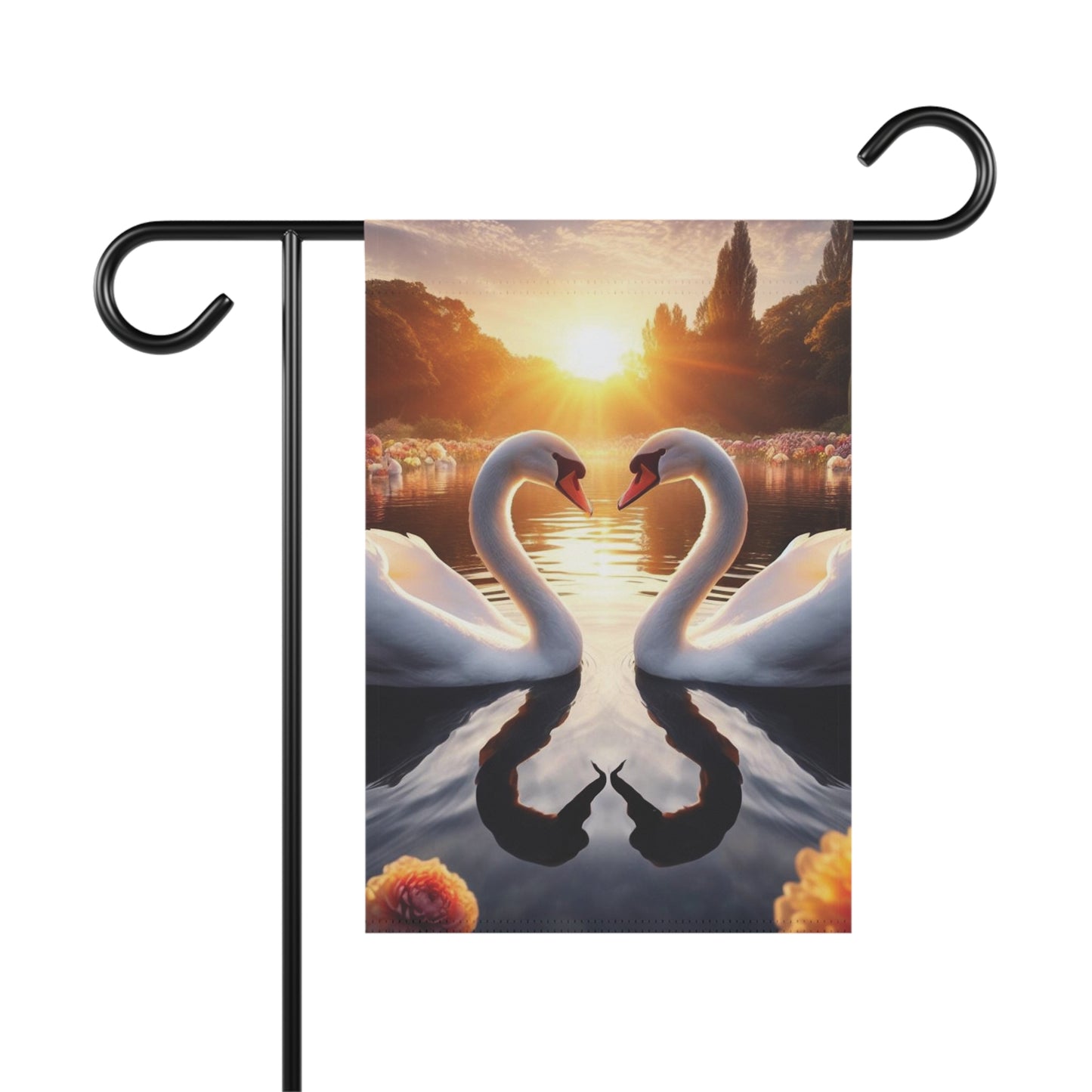 B.M.D Swan Love Garden & House Banner