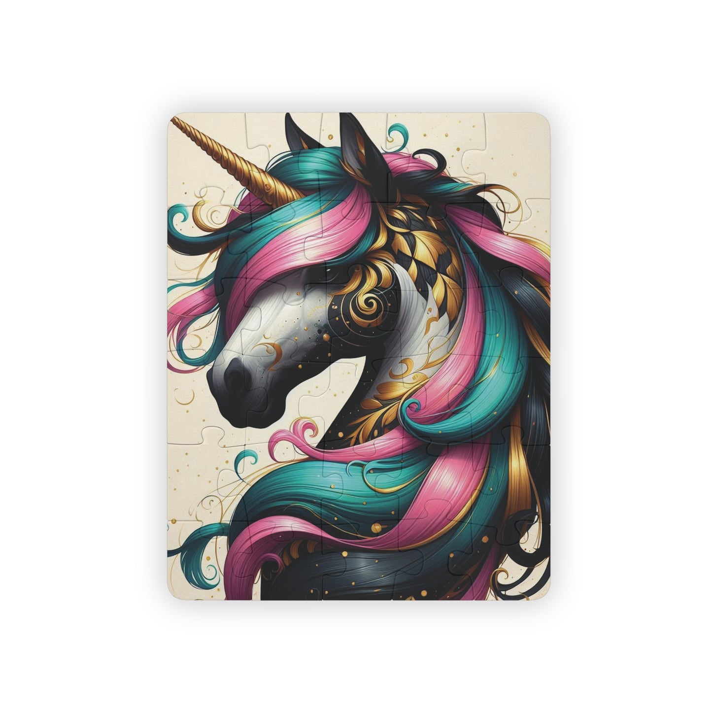 B.M.D Unicorn Kids' Puzzle, Magical 30-Piece Jigsaw, Fun Learning Toy, Perfect Gift for Birthdays, Playdates, Educational Activity