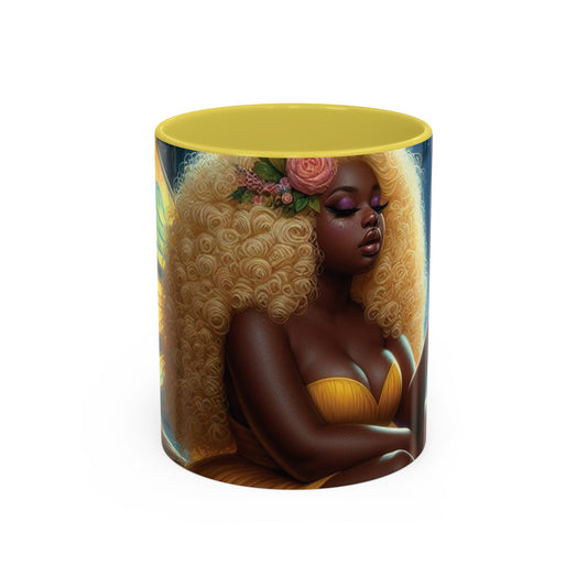 B M.D Colorful Fairy Design Mugs | Enchanted Coffee Mug, Gift for Fantasy Lovers, Unique Home Decor, Magical Drinkware, Butterfly Art