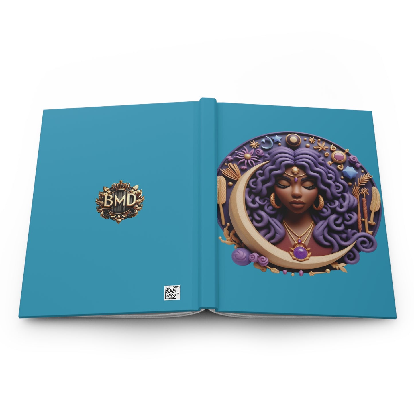 B.M.D Celestial Mistic Goddess Journal Design, Perfect for Moon Lovers, Creative Writing, Spiritual Reflection, Gifts for Her