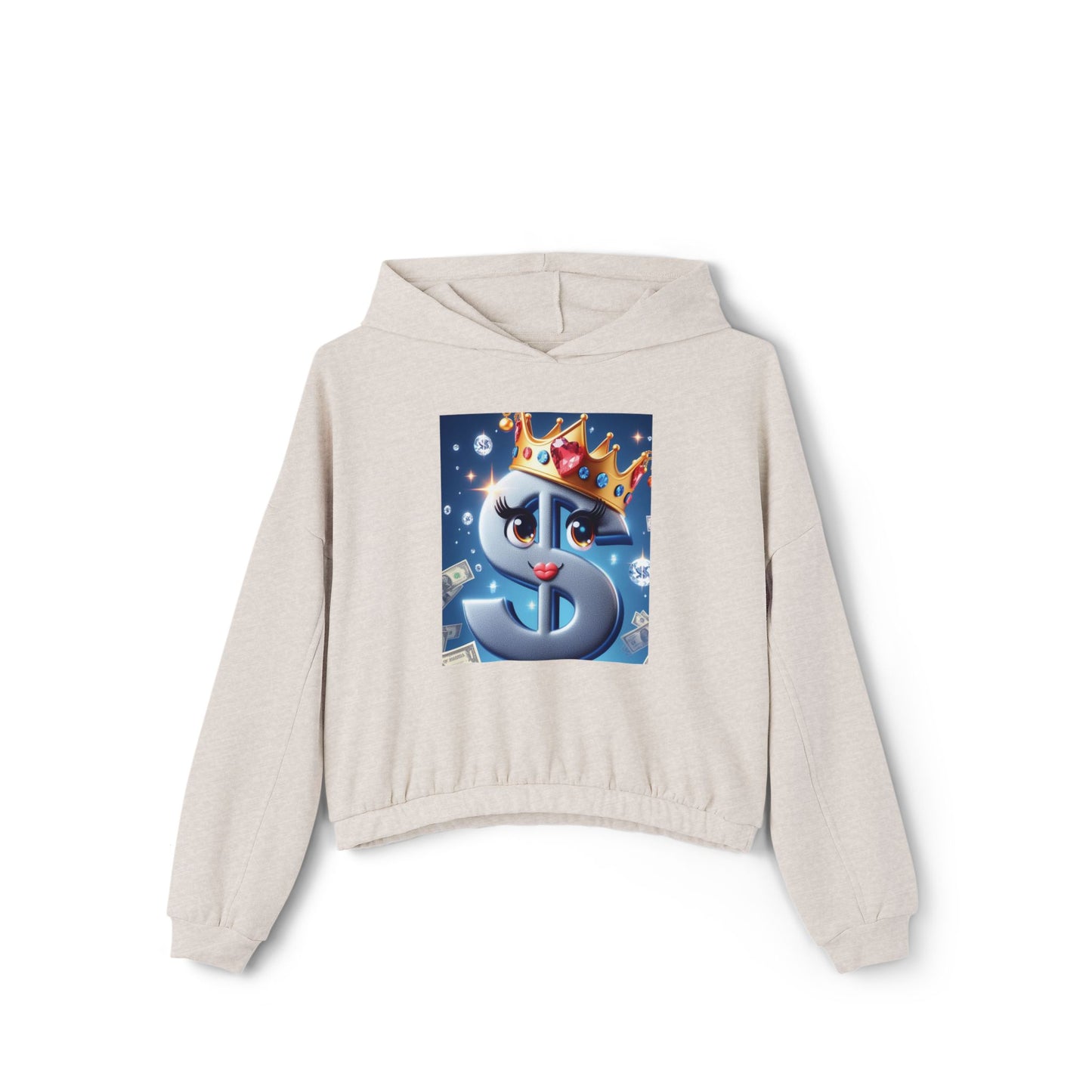 B.M.D Queen Cash - Women's Cinched Bottom Hoodie