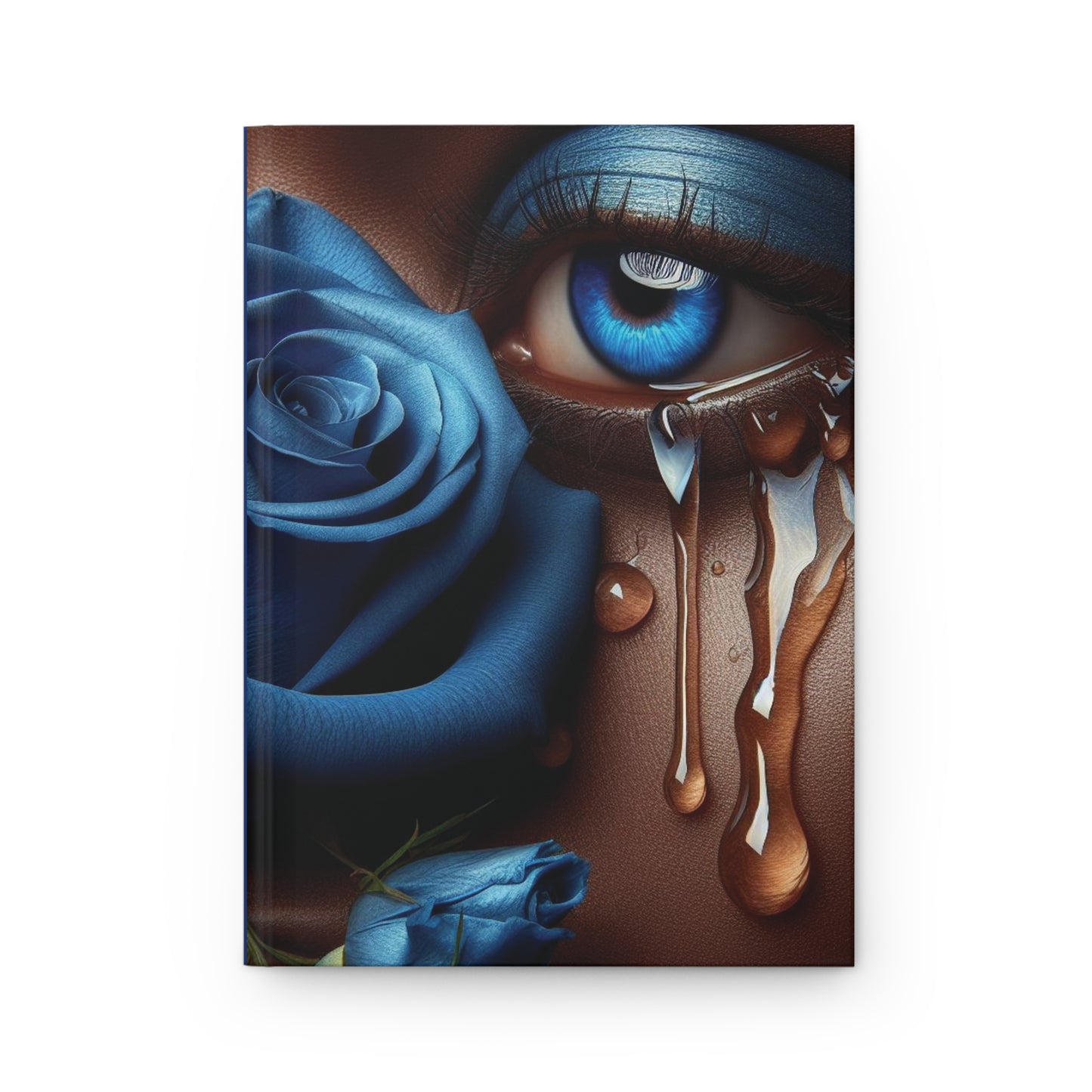 B.M.D TEARS that grew the ROSE Hardcover Journal Matte (edition 10 blue)