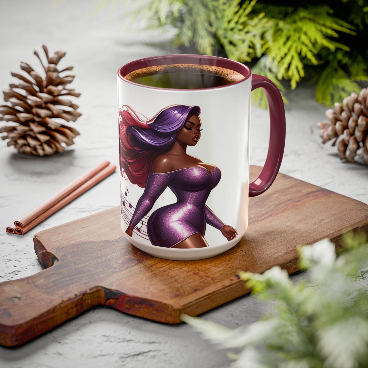 B M.D Colorful Artistic Mugs, Unique Black-Owned Gifts, Coffee Lover's Dream, Home Decor, Birthday Gift