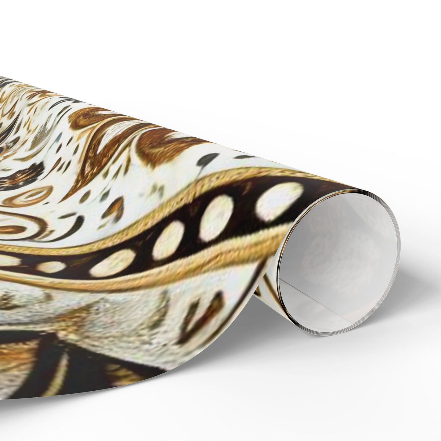 B.M.D Gold Floral Mandala Wrapping Paper – Elegant Gift Wrap for Weddings & Holidays