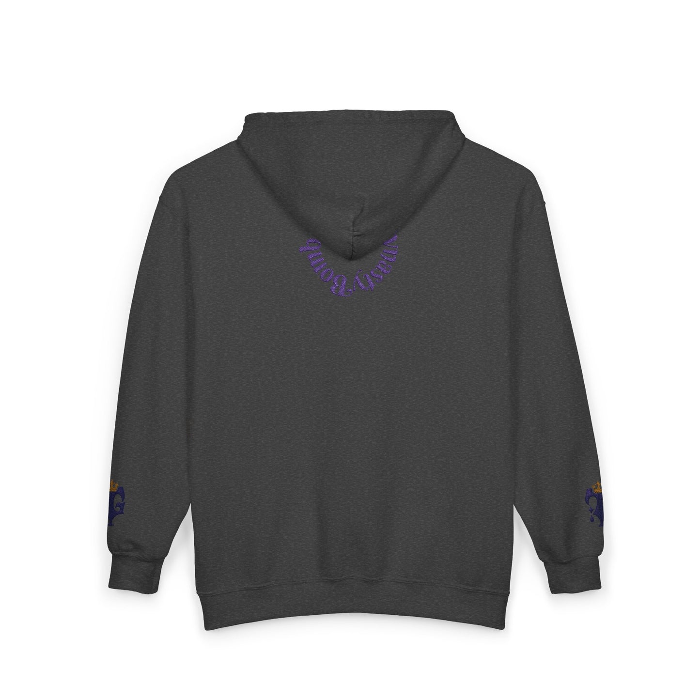 B.M.D Crowned Unisex Hoodie, Cool Full Zip Hoodie (logo 1)