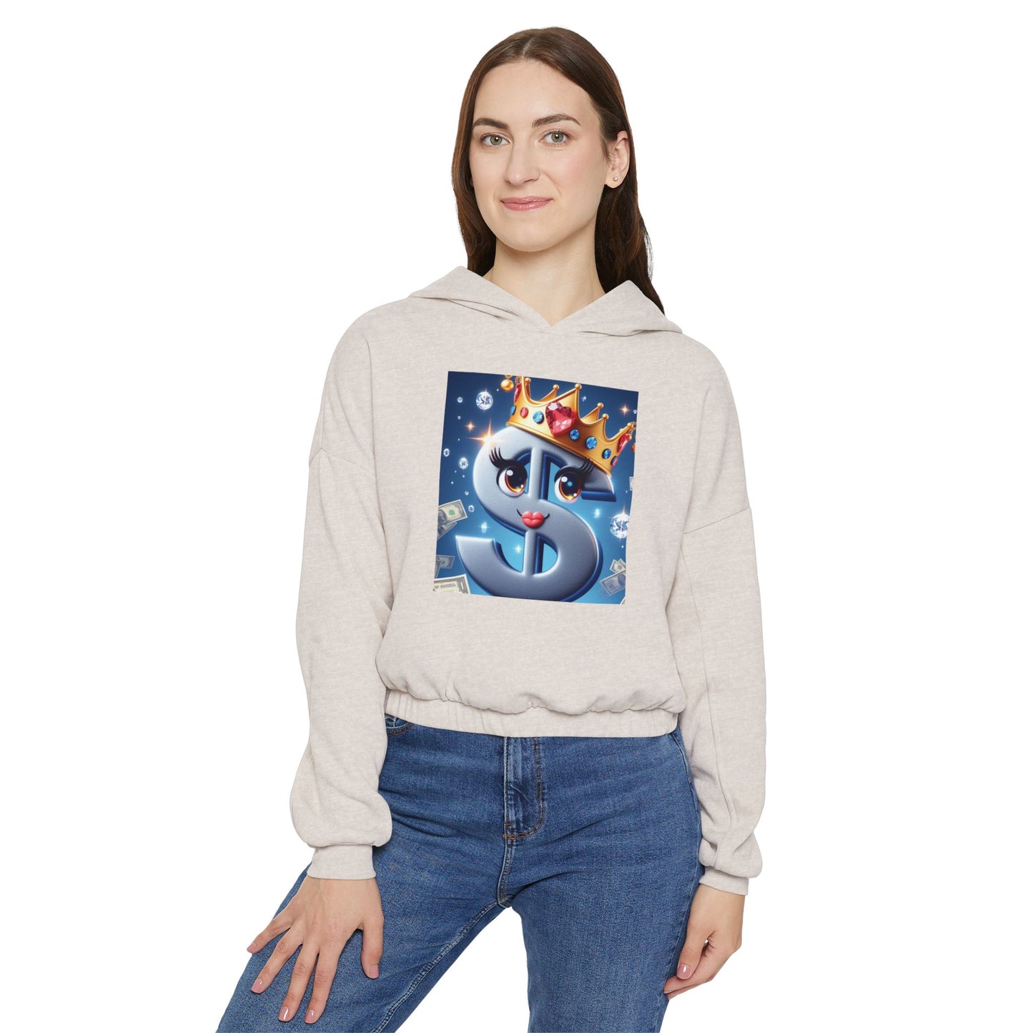 B.M.D Queen Cash - Women's Cinched Bottom Hoodie