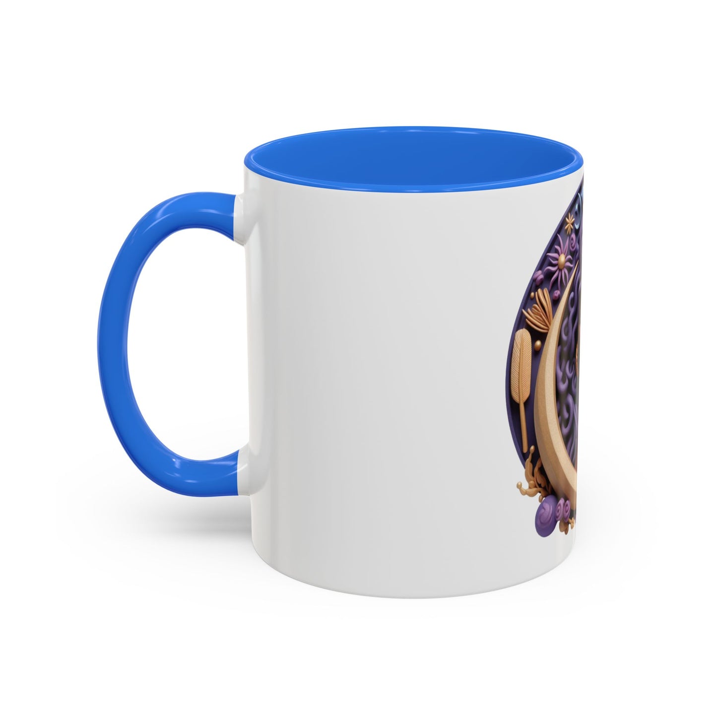 B.M.D Colorful Moon Goddess Mug - Bohemian Coffee Cup, Celestial Art Drinkware, Unique Gift for Her, Astrology Lover, 11oz & 15oz Varieties