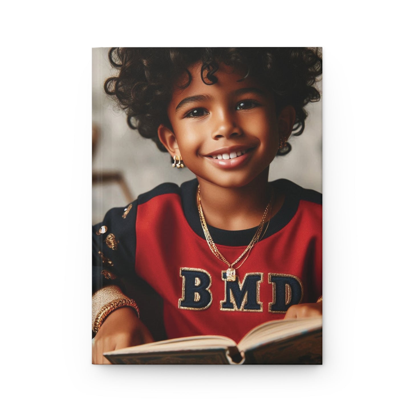 B.M.D Stylish Hardcover Journal for Kids, Boys' Diary, Fun School Supplies, Personal Notebook, Unique Gift for Young Writers (pic 3 red)