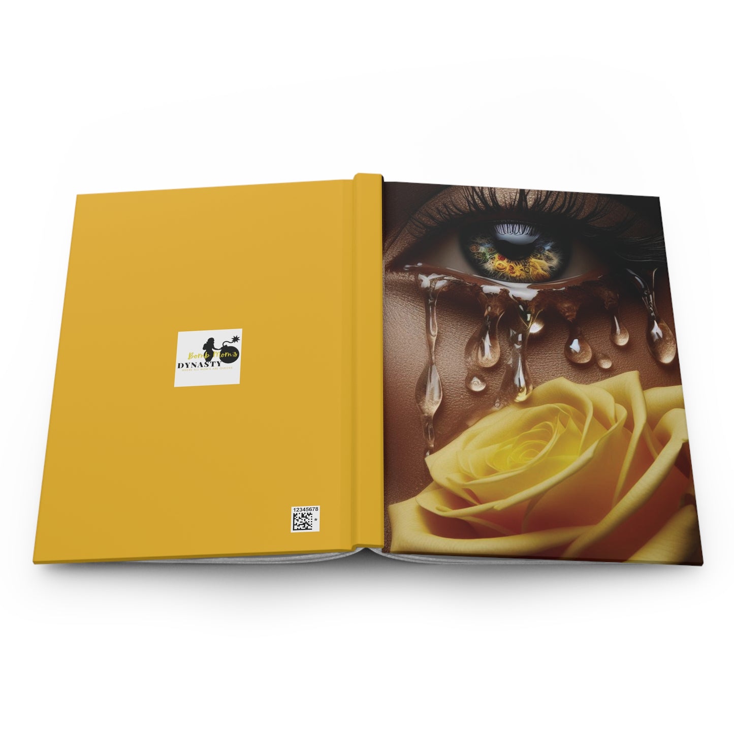 B.M.D TEARS that grew the ROSE Hardcover Journal Matte (edition 8 yellow)