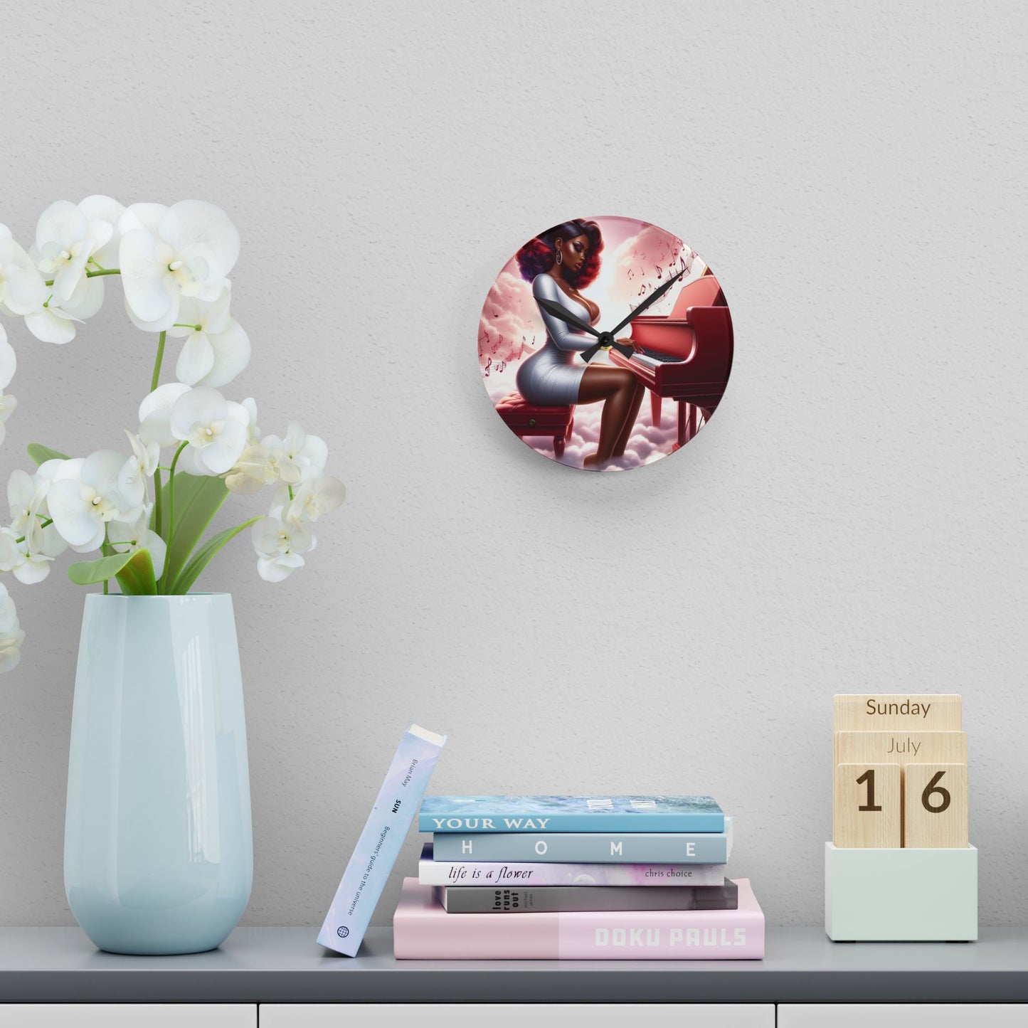 B.M.D Timeless Music Acrylic Wall Clock (edition2)