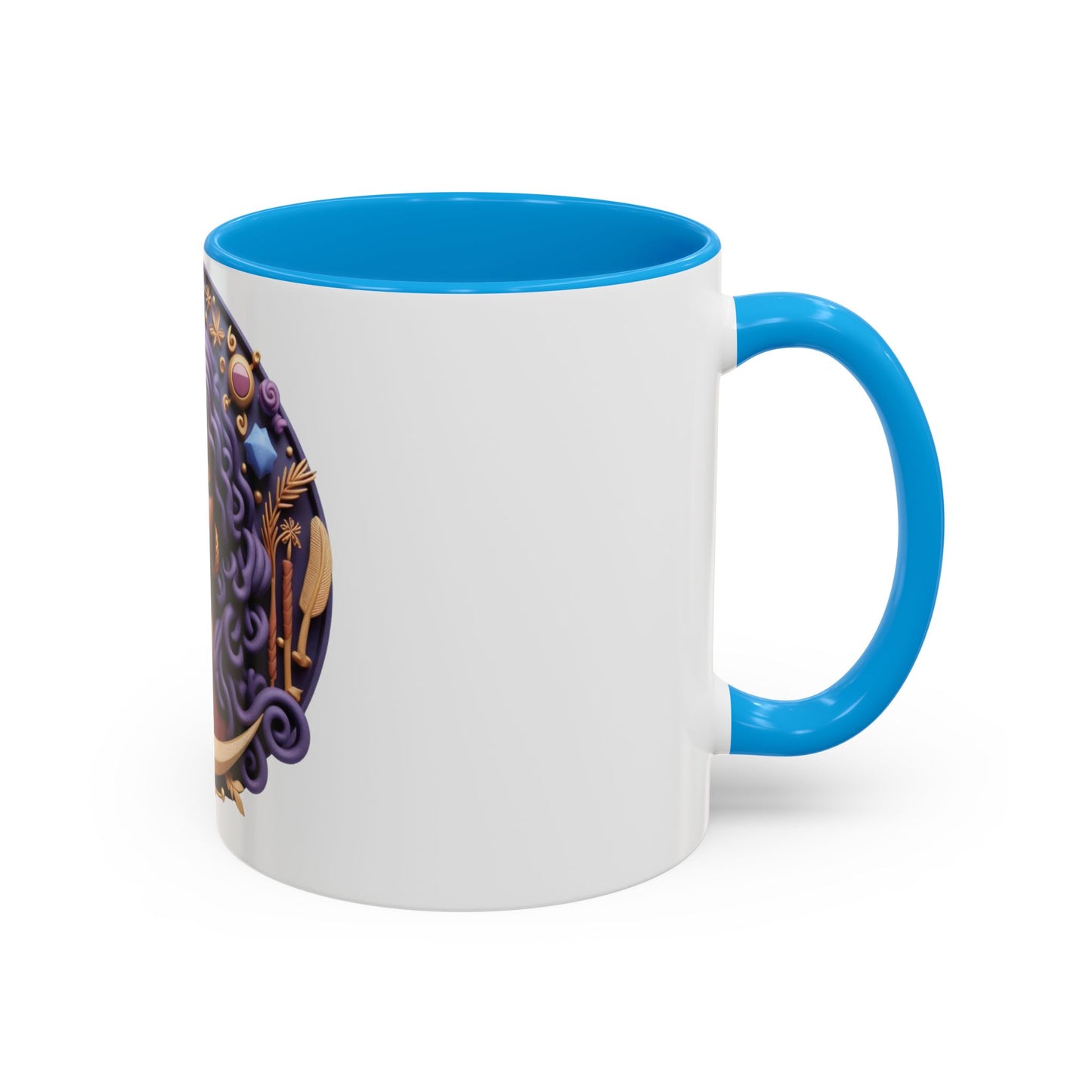 B.M.D Colorful Moon Goddess Mug - Bohemian Coffee Cup, Celestial Art Drinkware, Unique Gift for Her, Astrology Lover, 11oz & 15oz Varieties