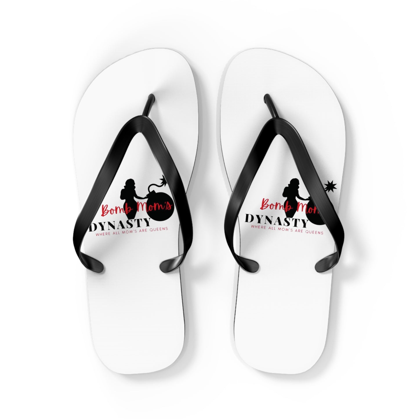 B.M.D Beach Dynasty Flip Flops, Summer Footwear, Casual Sandals, Vacation Essentials, Cute Beach Wear, Poolside Accessories (red)