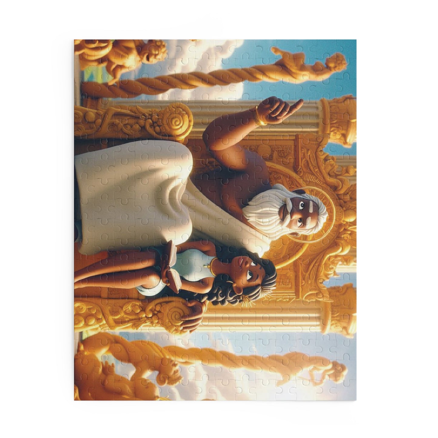 Jigsaw Puzzle, B M D Lessons from God (120, 252, 500-Piece), Fun Family Activity, Inspirational Design, Religious Gift, Educational