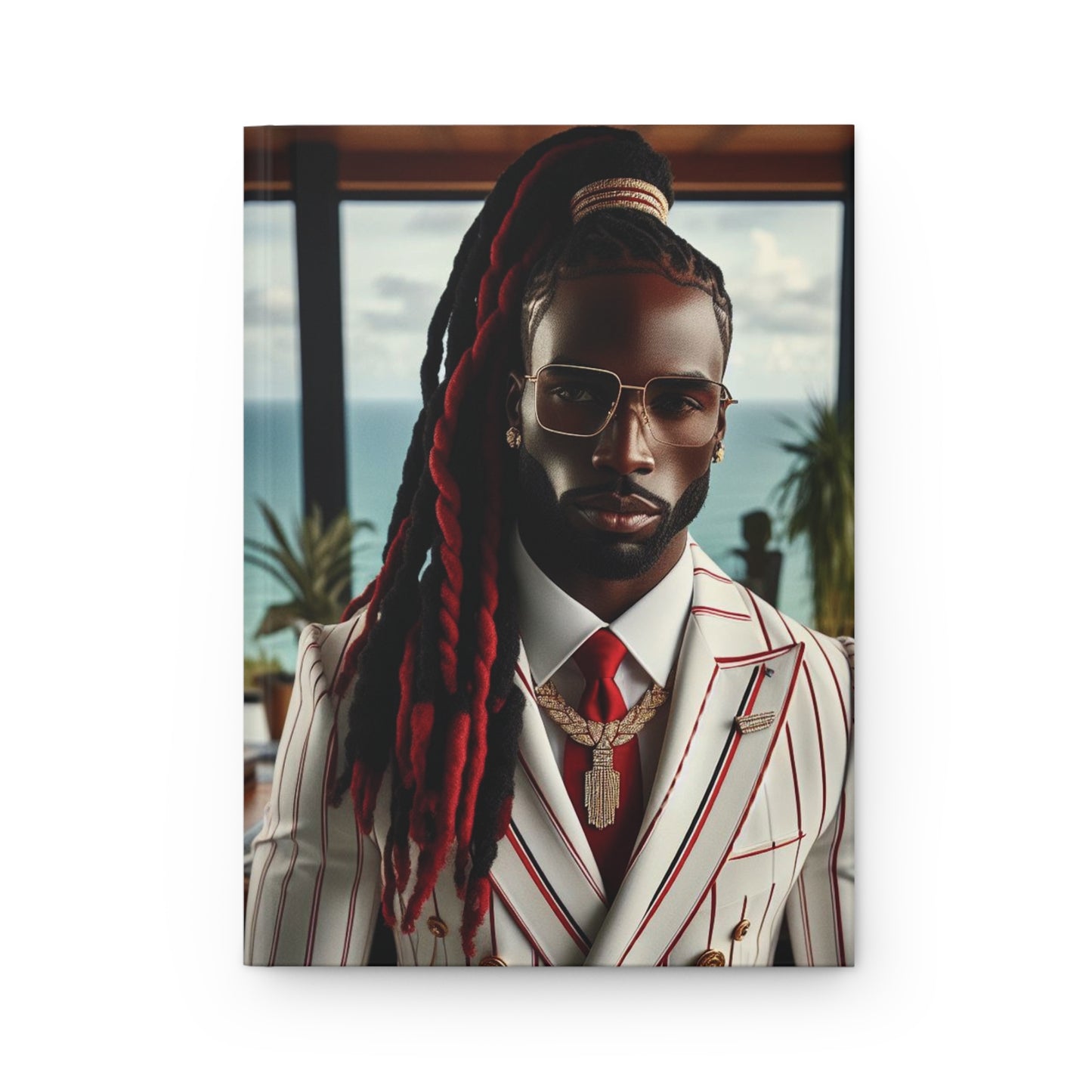 B.M.D Elegant Red Hardcover Journal (men's edition) - Stylish Notebook for Creativity, Gifts, Writing, Planner, Business