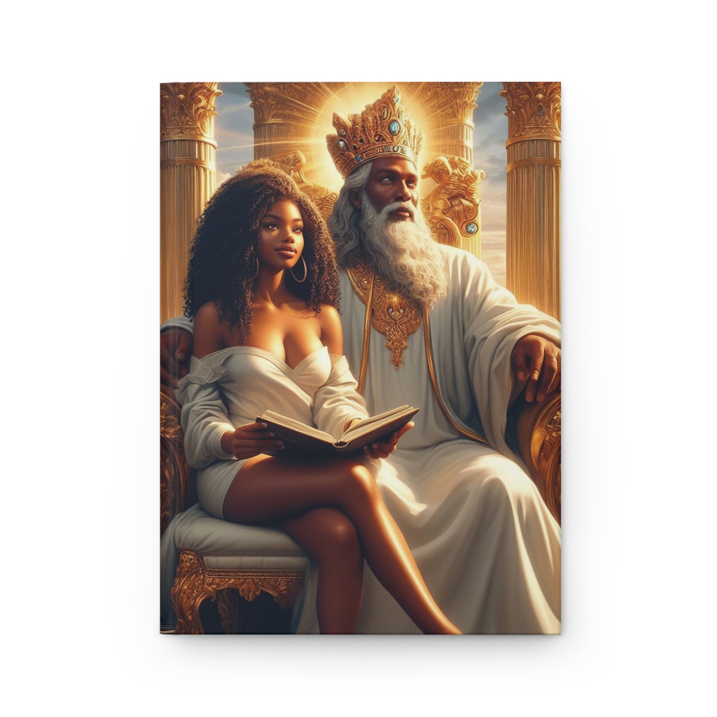 B.M.D God and Me Majestic Hardcover Journal for Creatives, Inspiration Journal, Gift for Writers, Artistic Notebook, Meditation and Reflection (pic 1)
