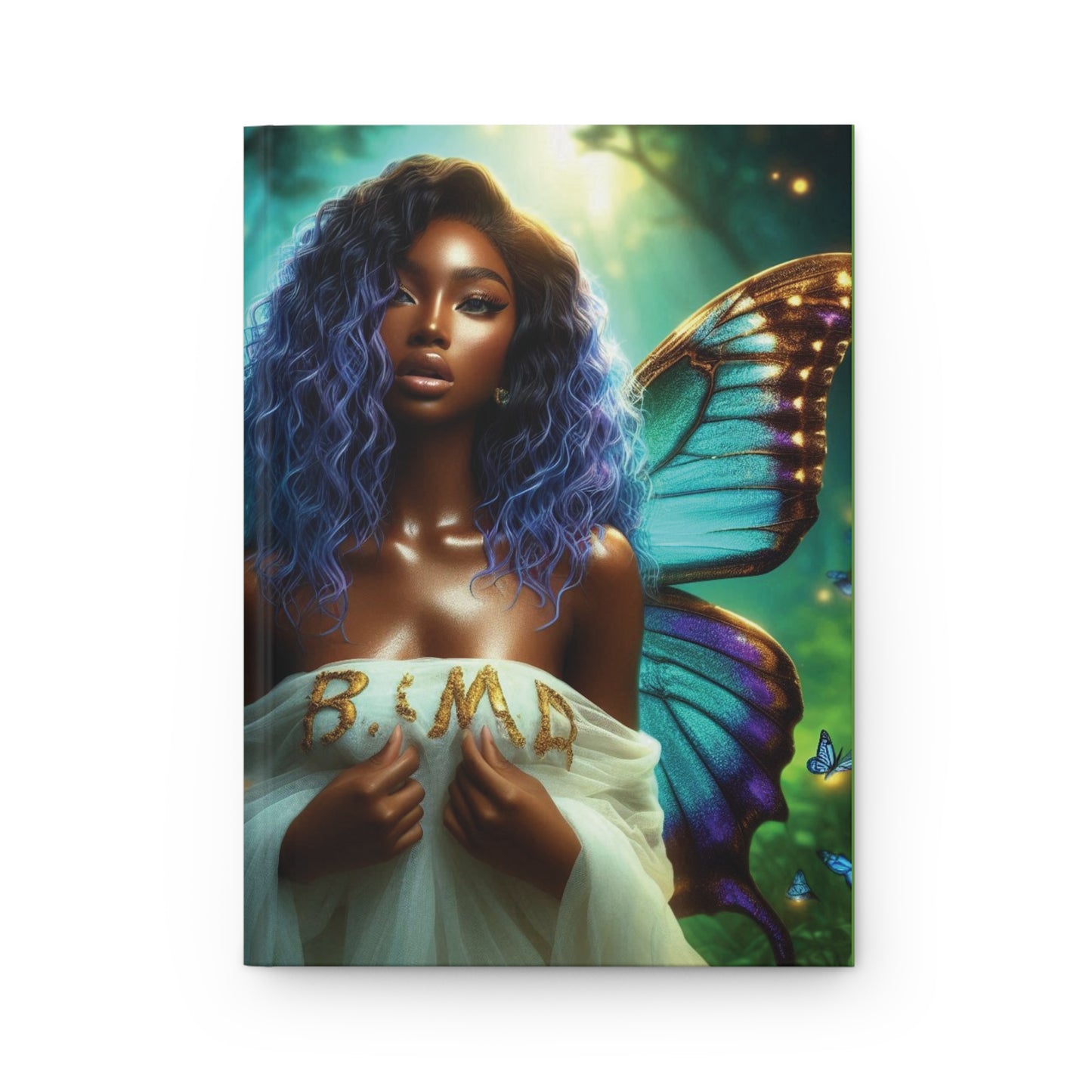 B.M.D Butterfly Journal, Transformation Diary, Beautiful Notebook, Personal Growth Gift, Inspirational Journal, Empowerment (pic 3 green)