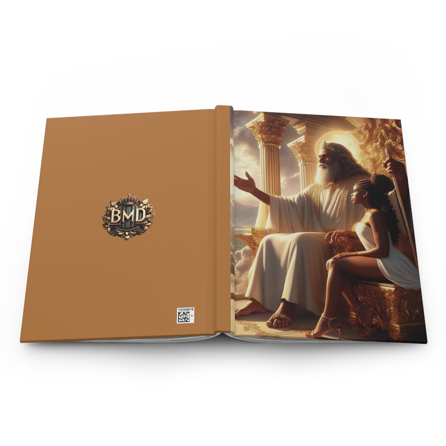 B.M.D God and Me Majestic Hardcover Journal for Creatives, Inspiration Journal, Gift for Writers, Artistic Notebook, Meditation and Reflection (pic 3)
