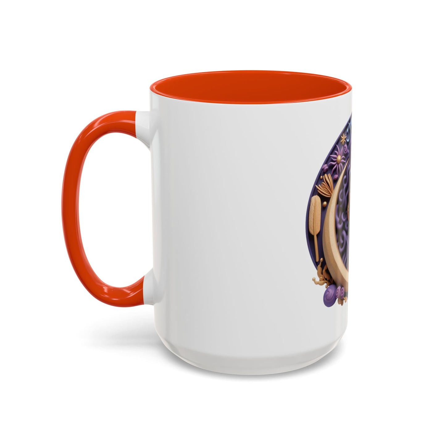 B.M.D Colorful Moon Goddess Mug - Bohemian Coffee Cup, Celestial Art Drinkware, Unique Gift for Her, Astrology Lover, 11oz & 15oz Varieties