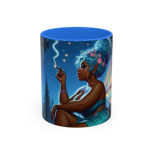 B M.D Colorful Fairy Design Mugs | Enchanted Coffee Mug, Gift for Fantasy Lovers, Unique Home Decor, Magical Drinkware, Butterfly Art