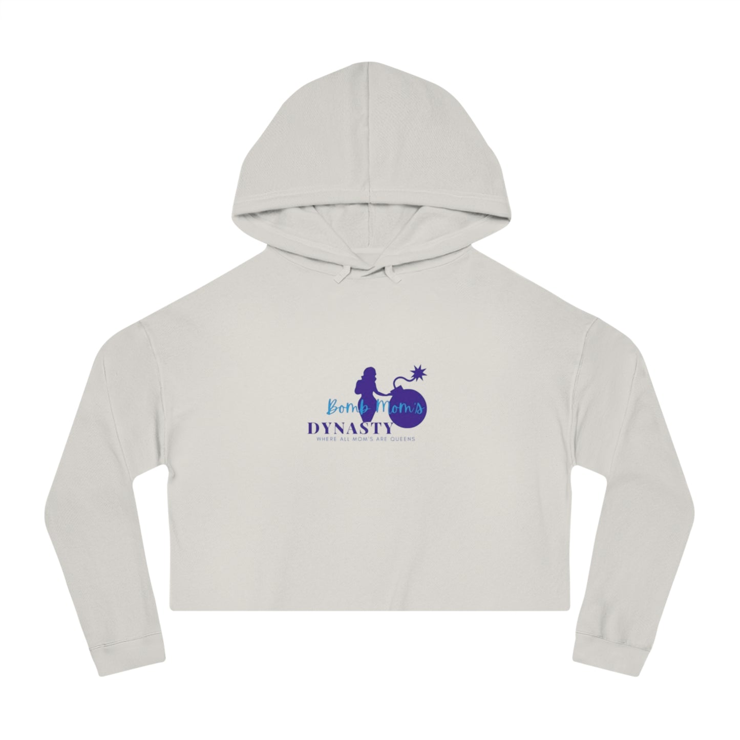 B.M.D Womens Cropped Hoodie with 'Born to Be a Dynasty' - Trendy Athleisure Top, Casual Wear, Gift for Fashion Lovers, Cozy Sweatshirt