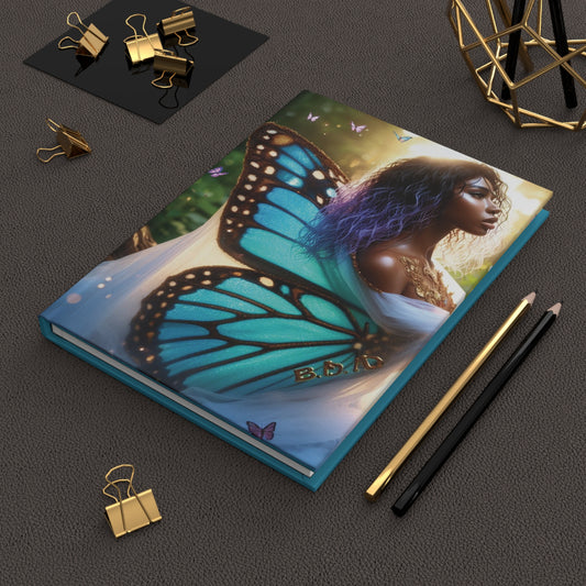B.M.D Butterfly Journal, Transformation Diary, Beautiful Notebook, Personal Growth Gift, Inspirational Journal, Empowerment (pic 2 turq)