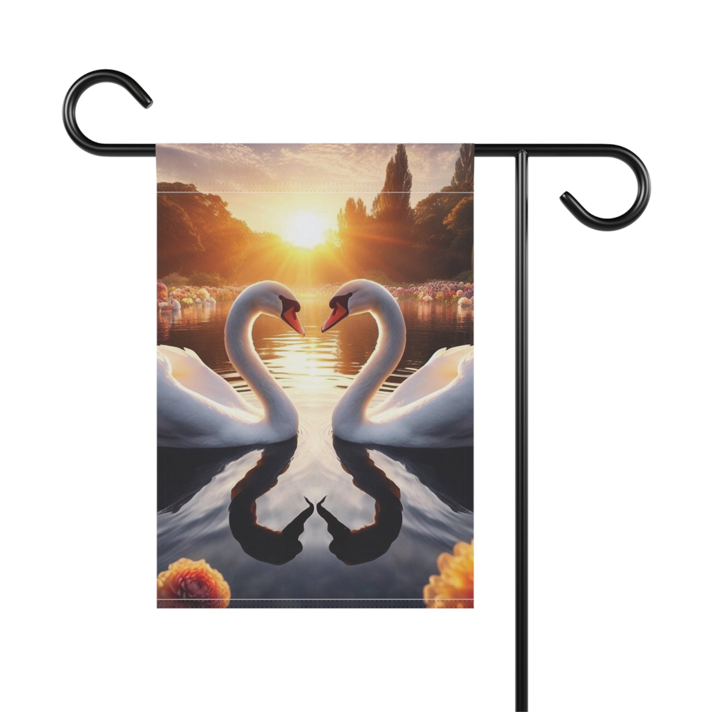 B.M.D Swan Love Garden & House Banner