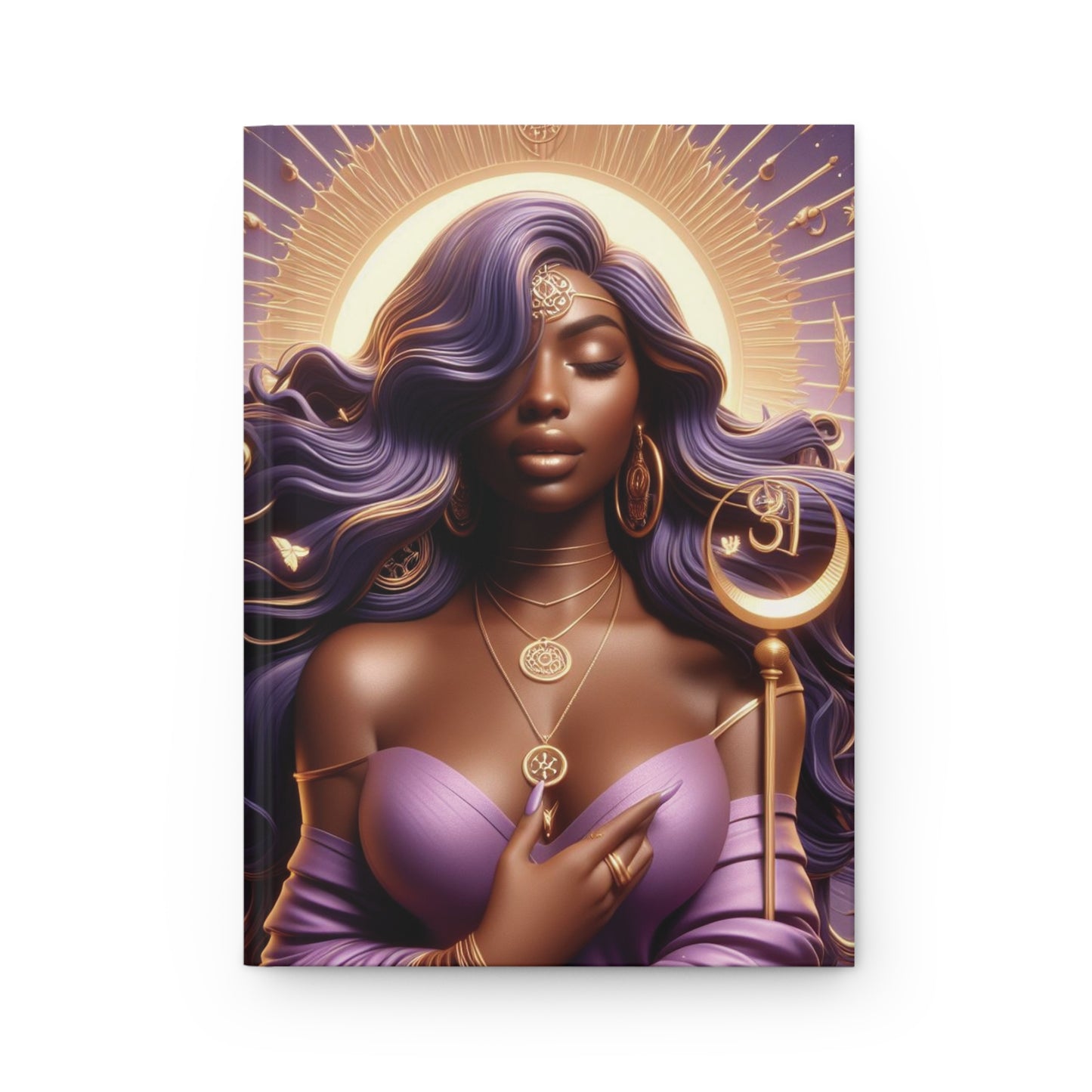 B.M.D Cosmic Supreme Ethereal Goddess Hardcover Journal for Creative Souls, Soulmate Gifts, Inspirational Diary, Writing Journal, Unique Notebooks, Personalized Gifts (pic 2)