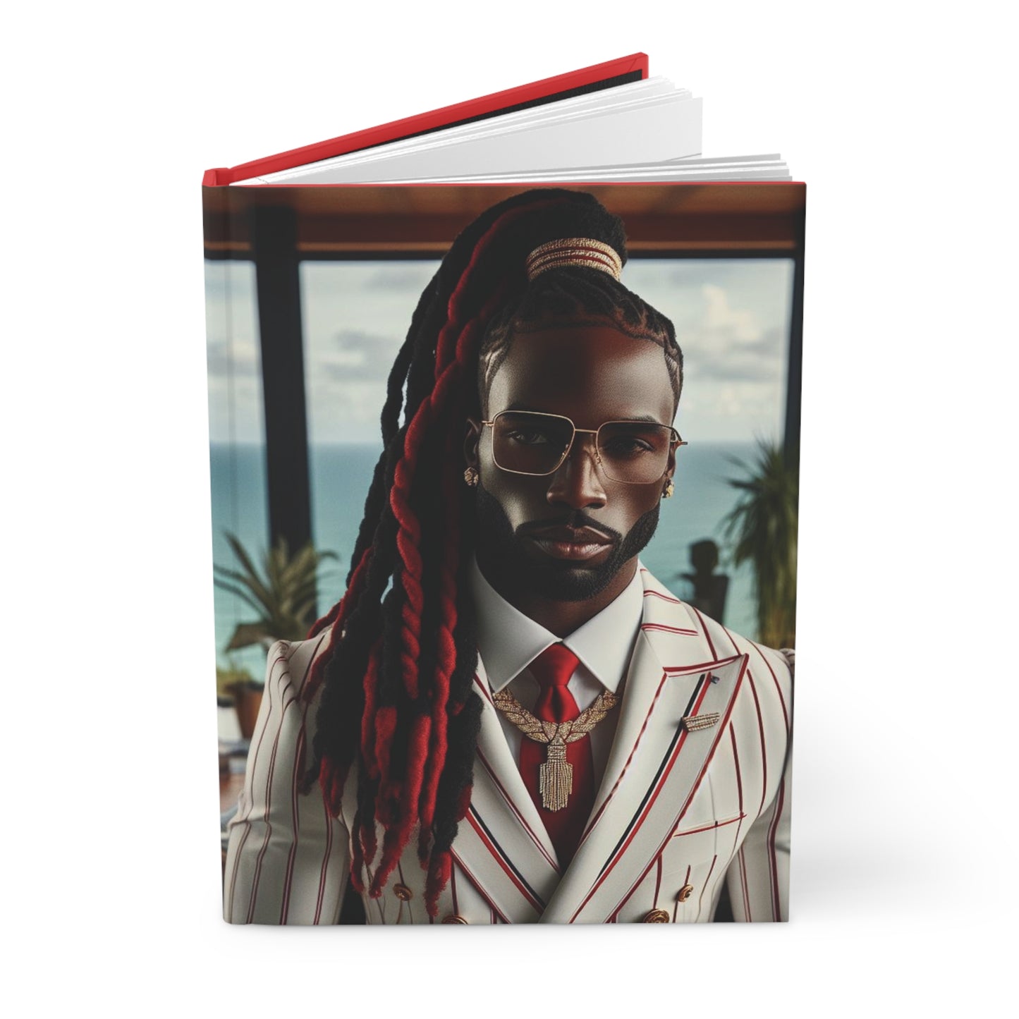 B.M.D Elegant Red Hardcover Journal (men's edition) - Stylish Notebook for Creativity, Gifts, Writing, Planner, Business