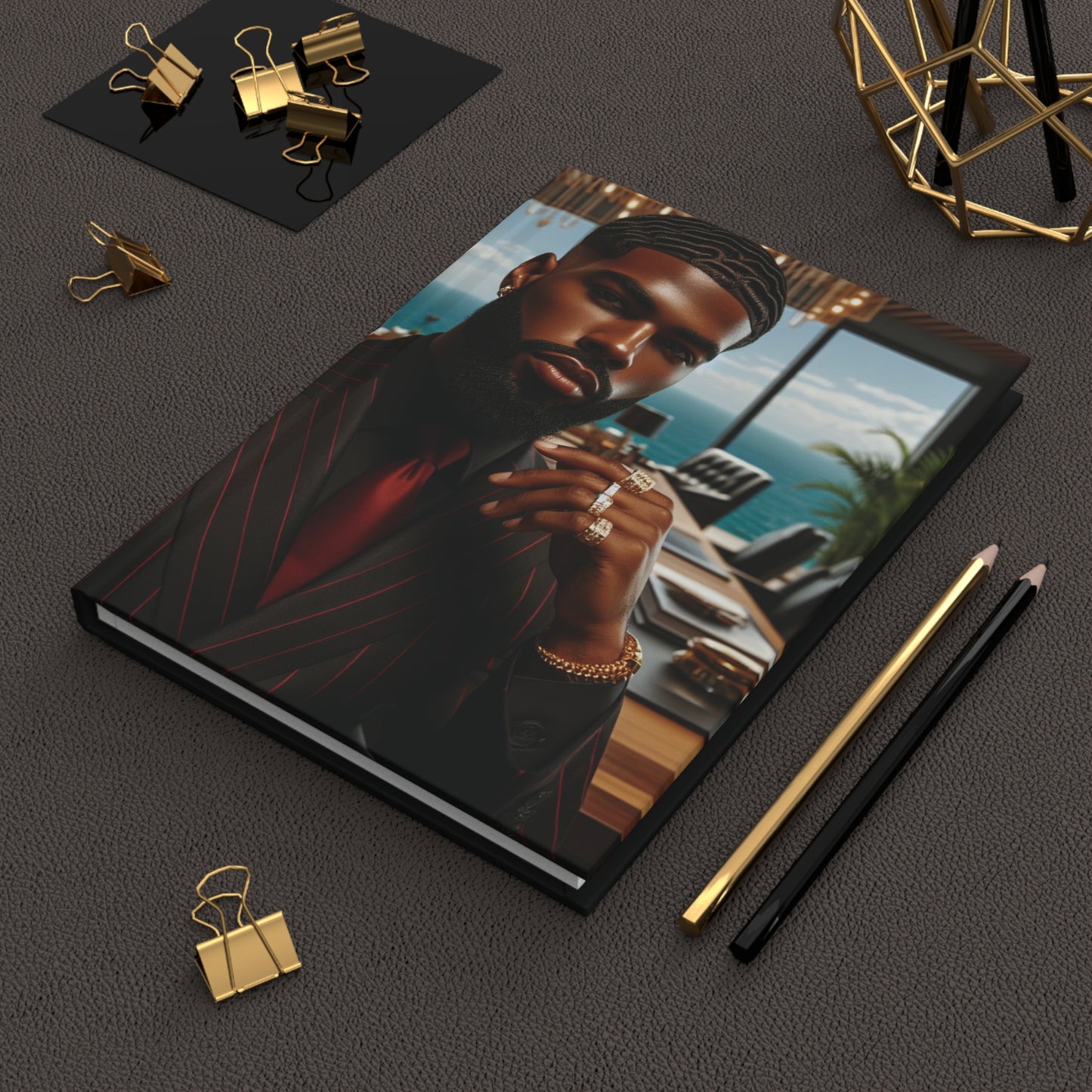 B.M.D Sleek Hardcover Journal for Ambitious Minds (men's edition 1) Stylish Writing Notebook, Personalized Diary, Business Planner, Inspirational Gift