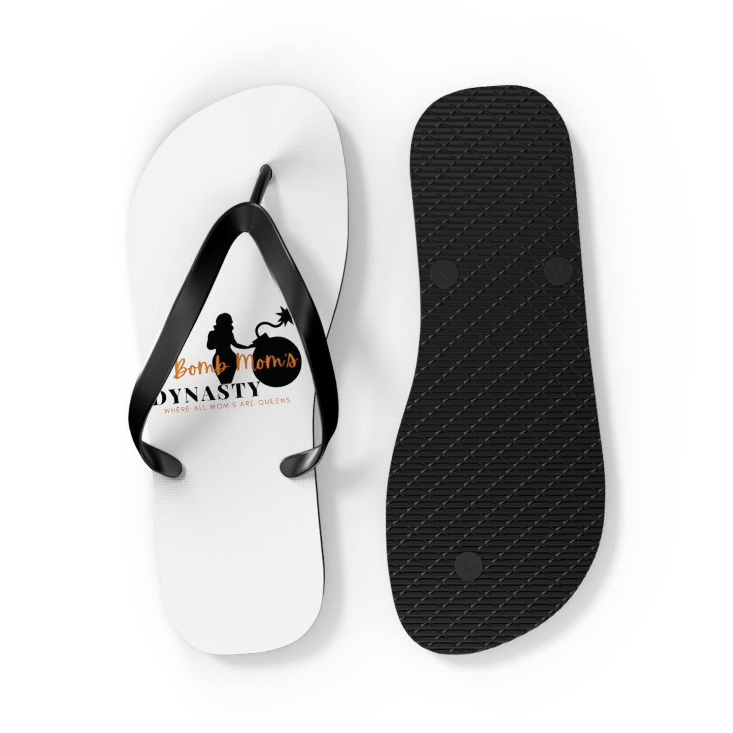 B.M.D Beach Dynasty Flip Flops, Summer Footwear, Casual Sandals, Vacation Essentials, Cute Beach Wear, Poolside Accessories (orange)