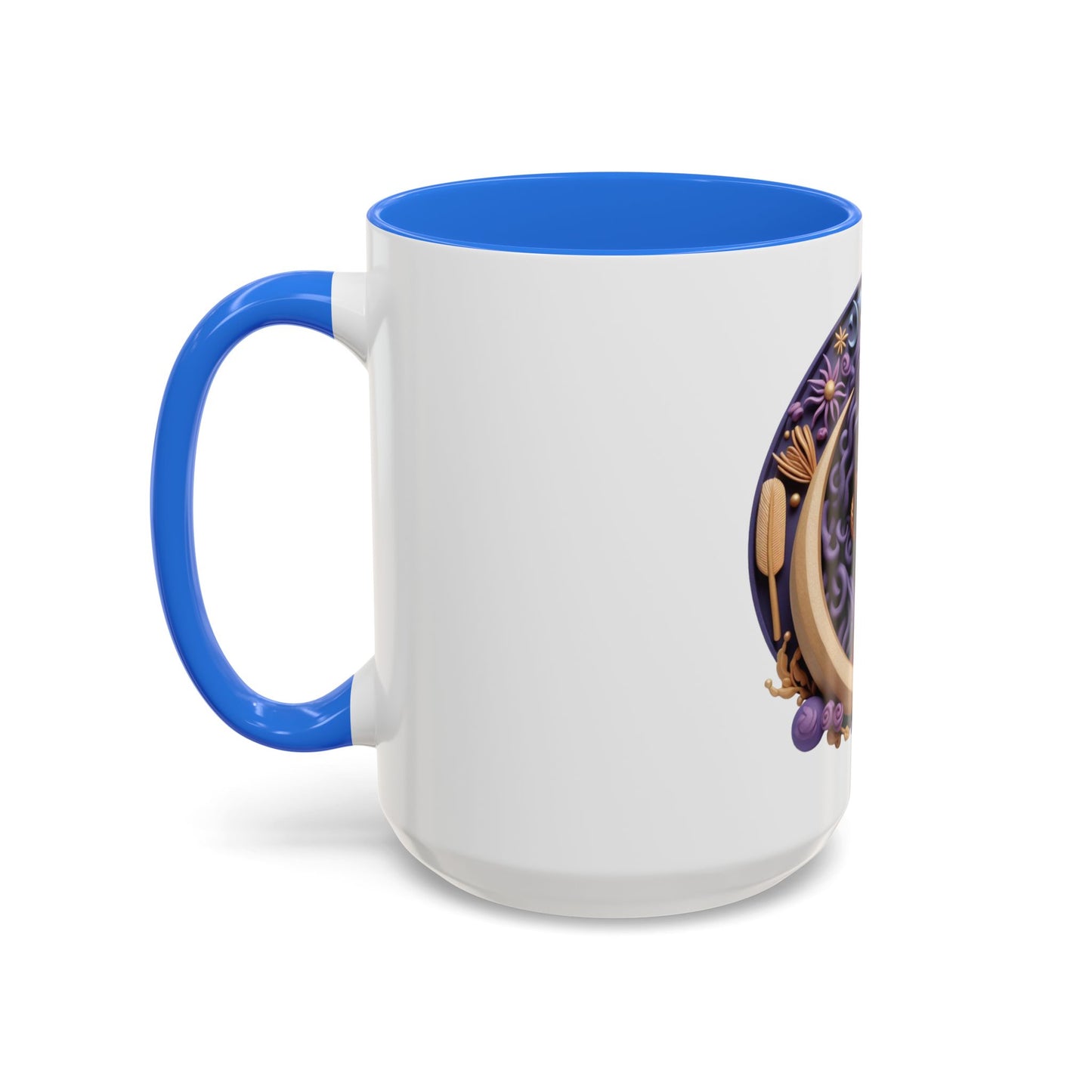B.M.D Colorful Moon Goddess Mug - Bohemian Coffee Cup, Celestial Art Drinkware, Unique Gift for Her, Astrology Lover, 11oz & 15oz Varieties
