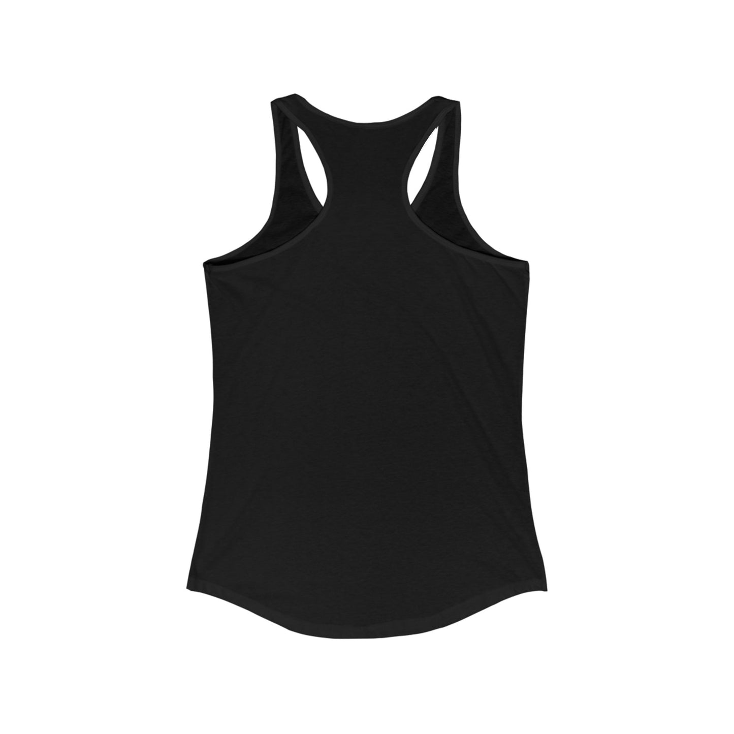 B.M.D White, Black and Gold Women's Ideal Racerback Tank