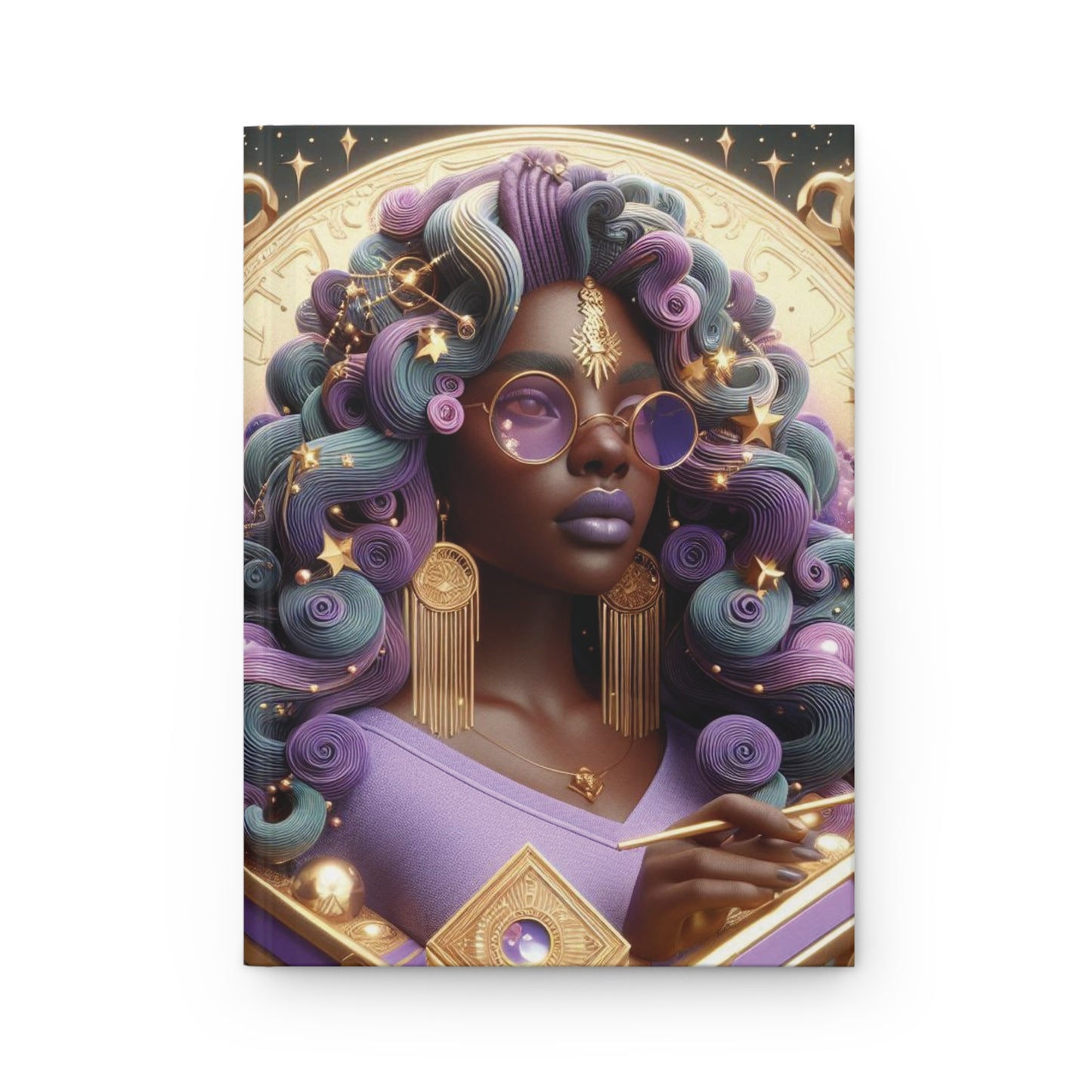 B.M.D Cosmic Supreme Ethereal Goddess Hardcover Journal for Creative Souls, Soulmate Gifts, Inspirational Diary, Writing Journal, Unique Notebooks, Personalized Gifts (pic 1)