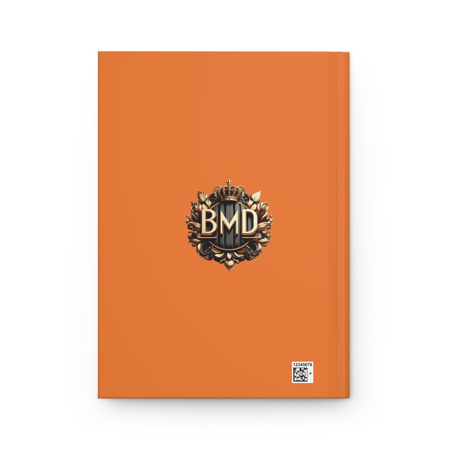 B.M.D Reading Girl Hardcover Journal Matte, Book Lover Notebook, Writer's Diary, Literary Gift, Stationery Set (pic 1 orange)