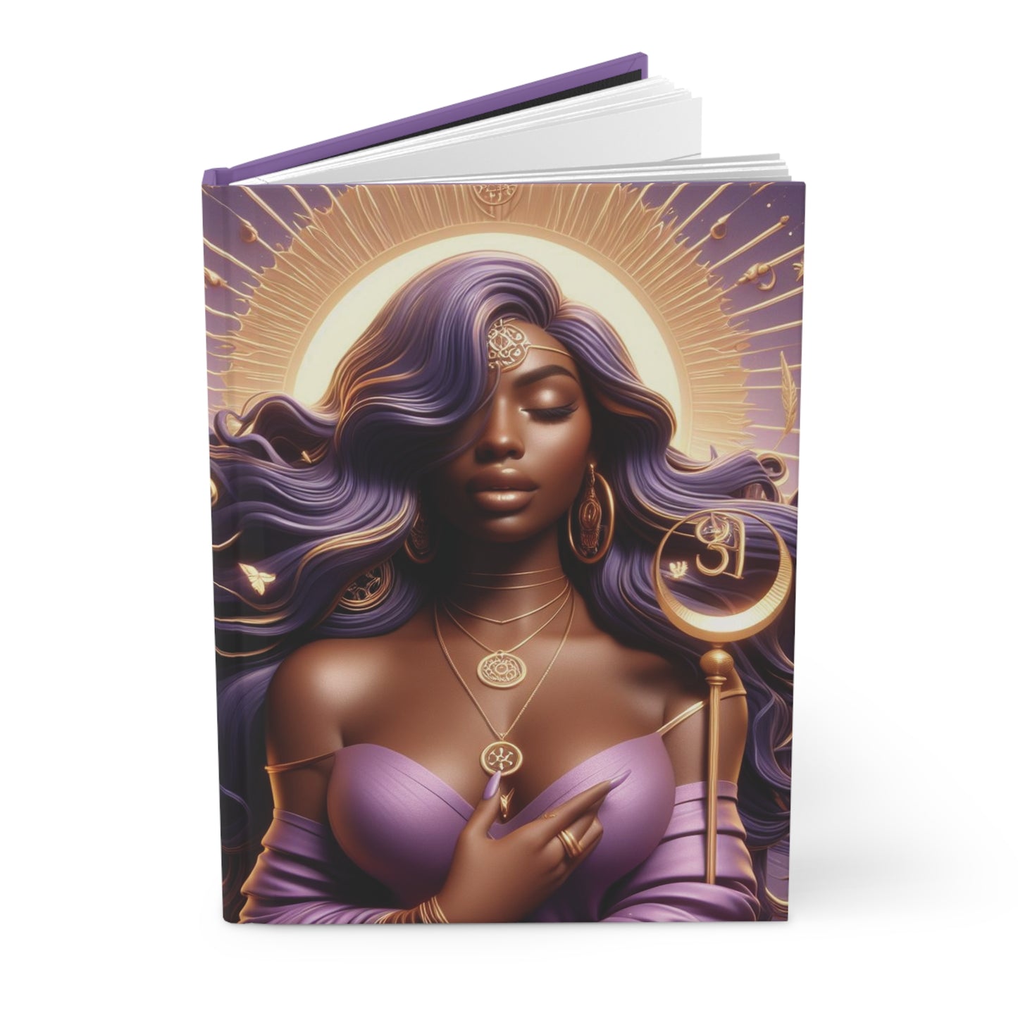 B.M.D Cosmic Supreme Ethereal Goddess Hardcover Journal for Creative Souls, Soulmate Gifts, Inspirational Diary, Writing Journal, Unique Notebooks, Personalized Gifts (pic 2)