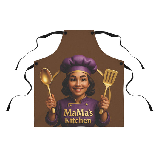 MaMa's Kitchen Apron, 2, Chef Apron for Home Cooking, Gift for Food Lovers, Personalized Kitchen Decor, Unique Cooking Accessory