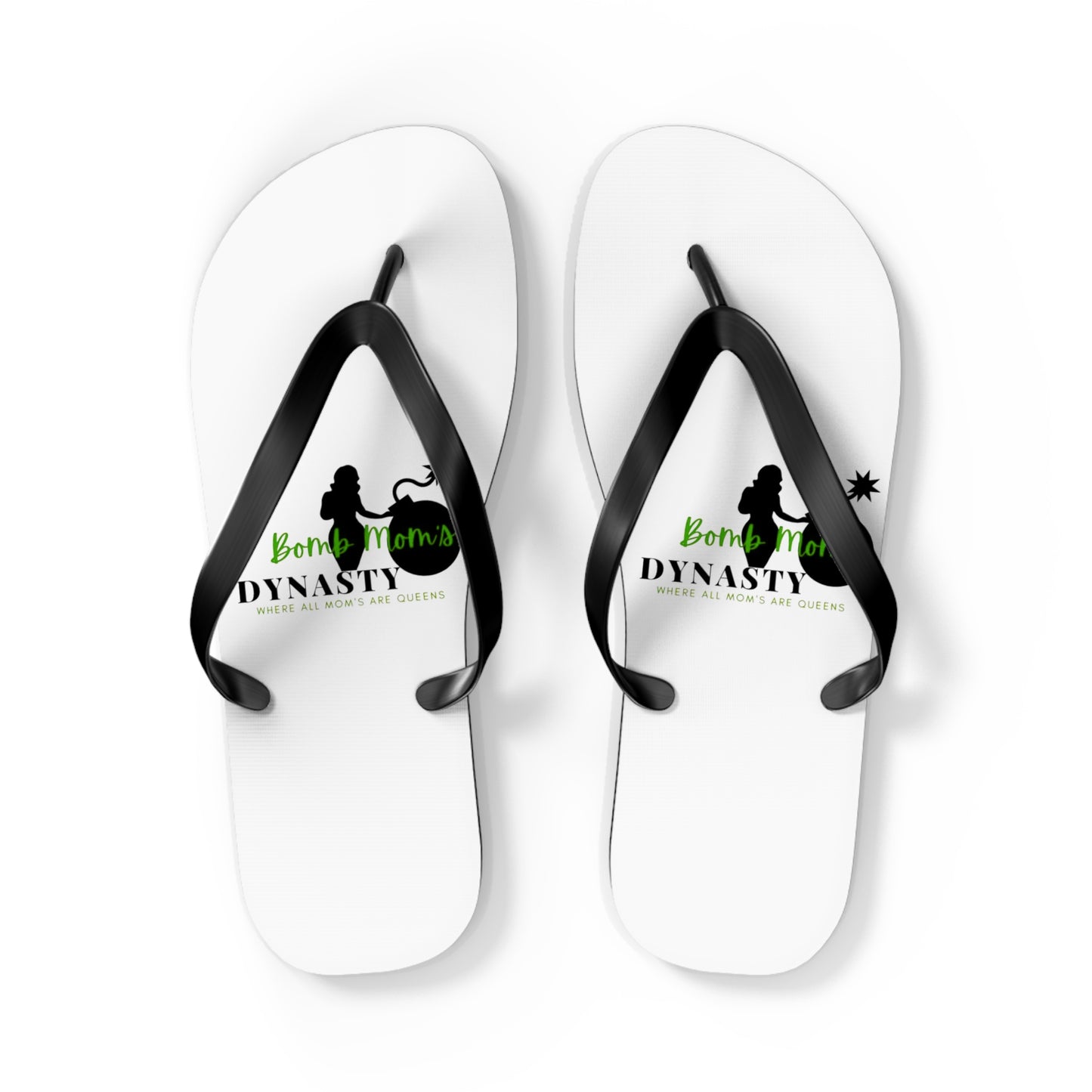 B.M.D Beach Dynasty Flip Flops, Summer Footwear, Casual Sandals, Vacation Essentials, Cute Beach Wear, Poolside Accessories (green)